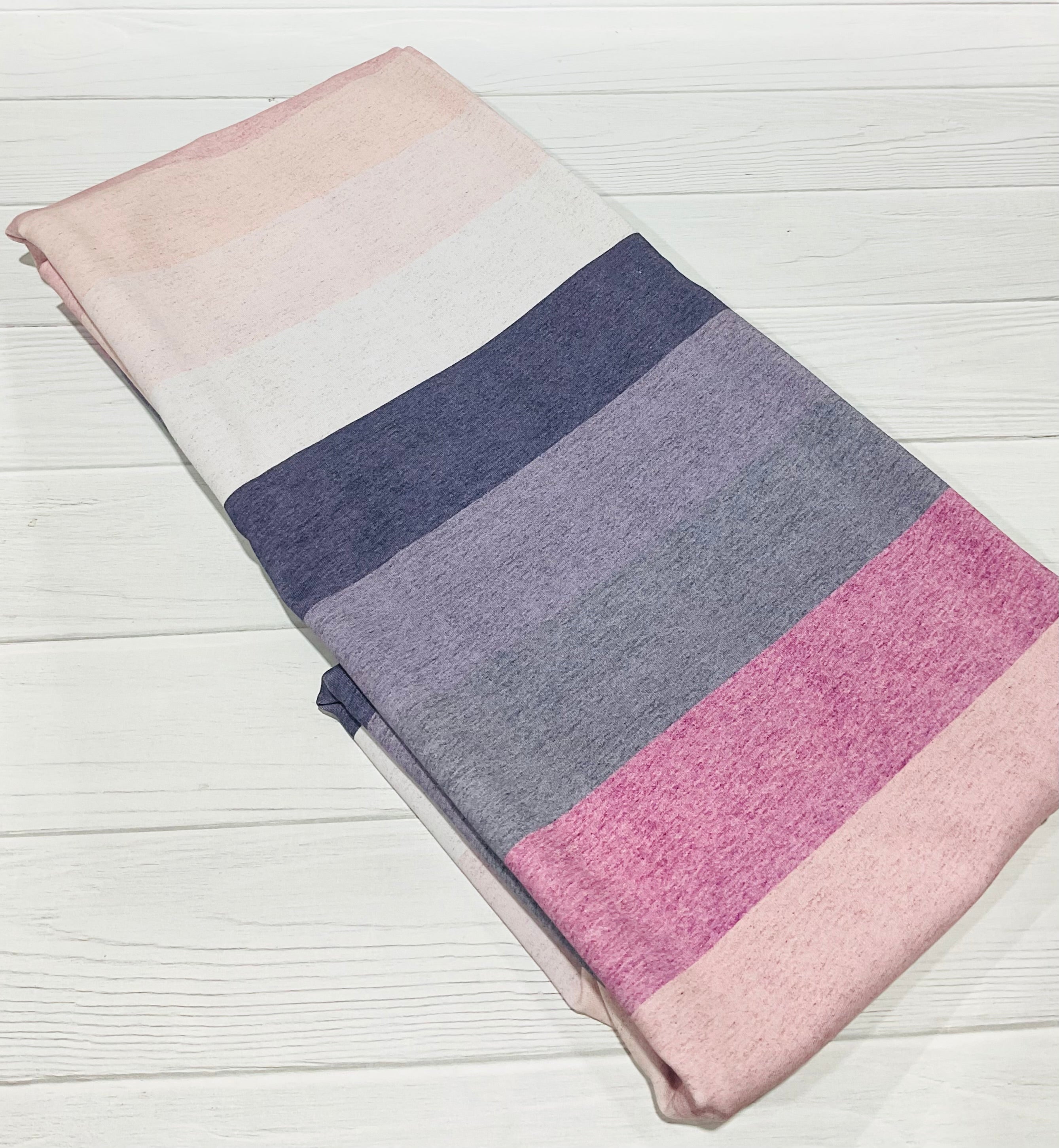 Pastel Rainbow Heather Stripe