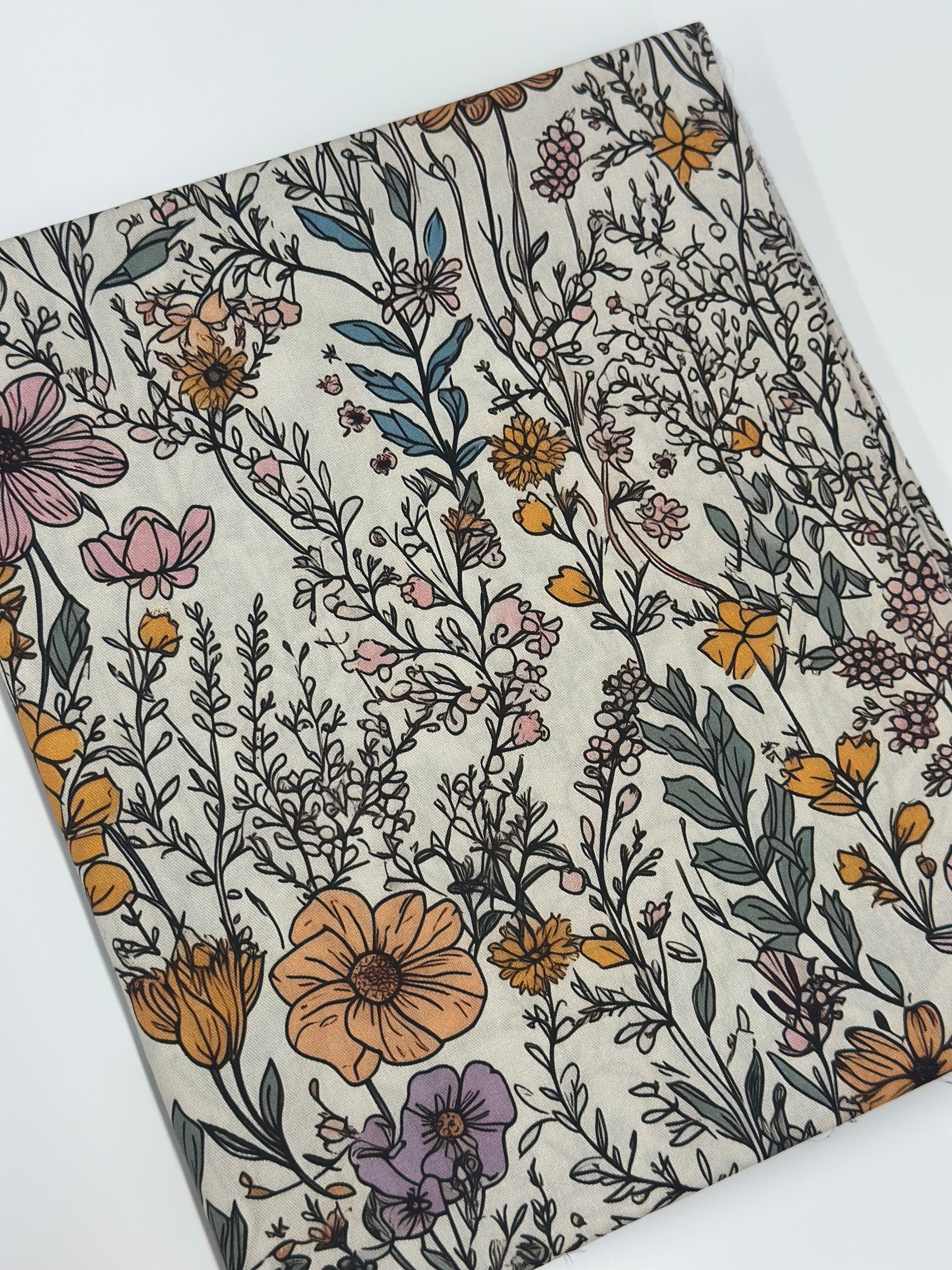 Muted Wildflower Cotton Woven