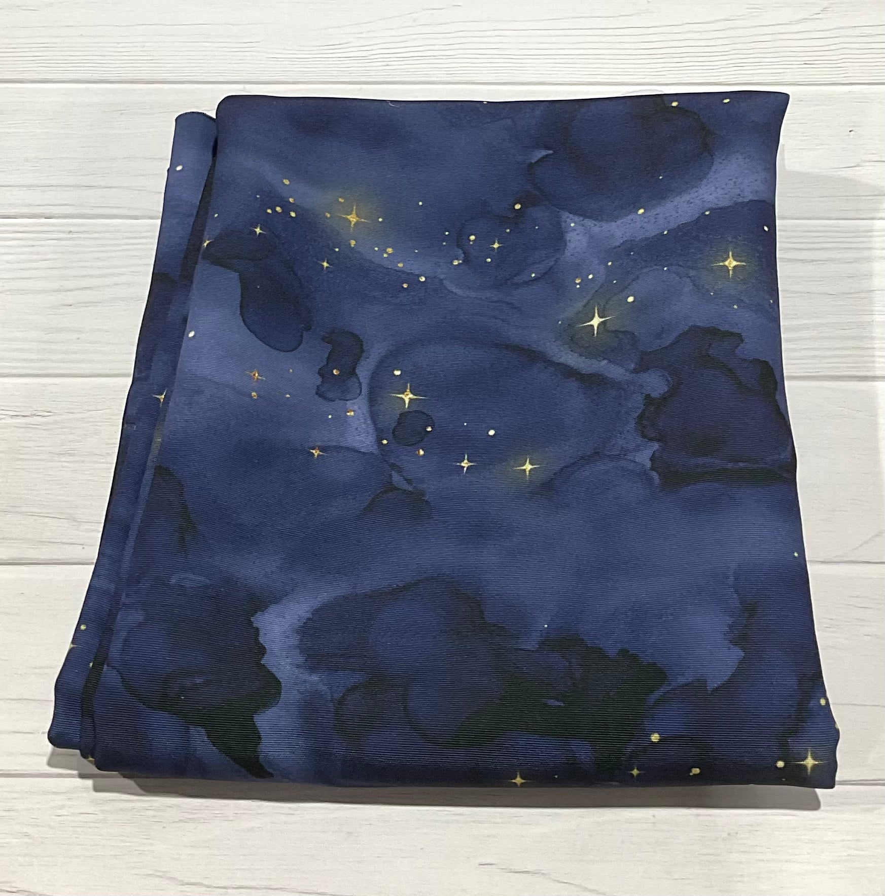 Starry Night Navy Soft Waterproof Canvas