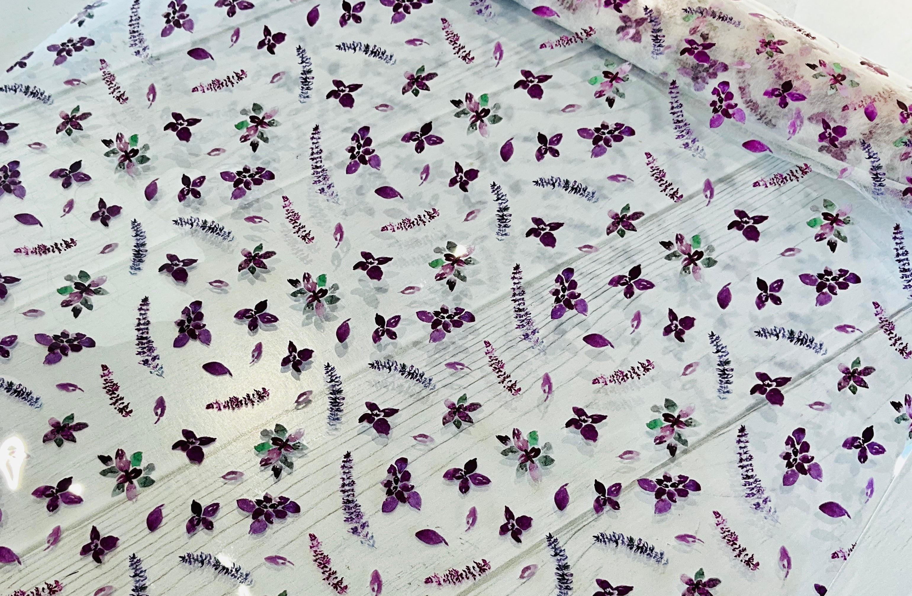 Purple Wisteria Petals TPU Vinyl