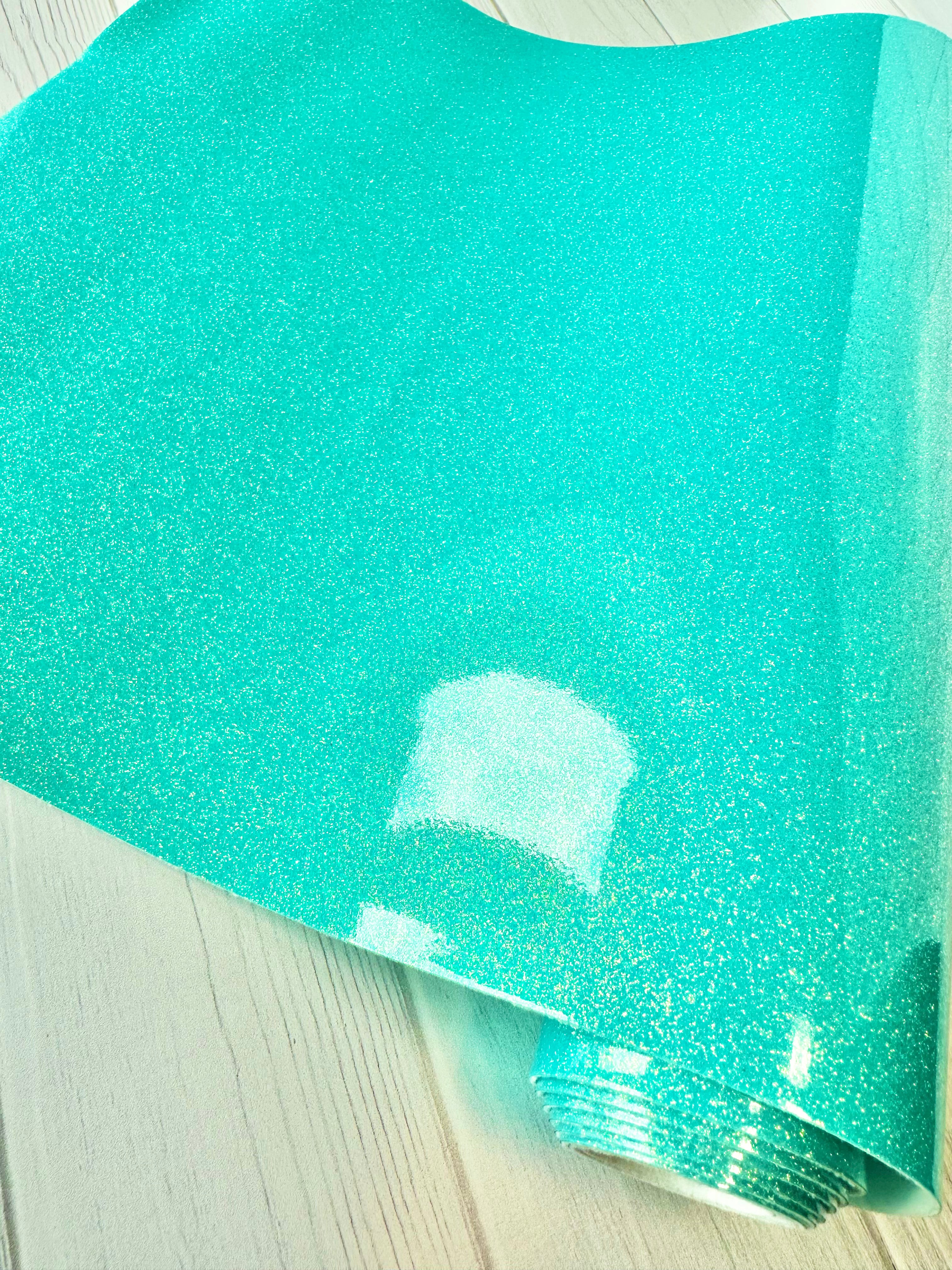 Aqua Premium Glitter Vinyl