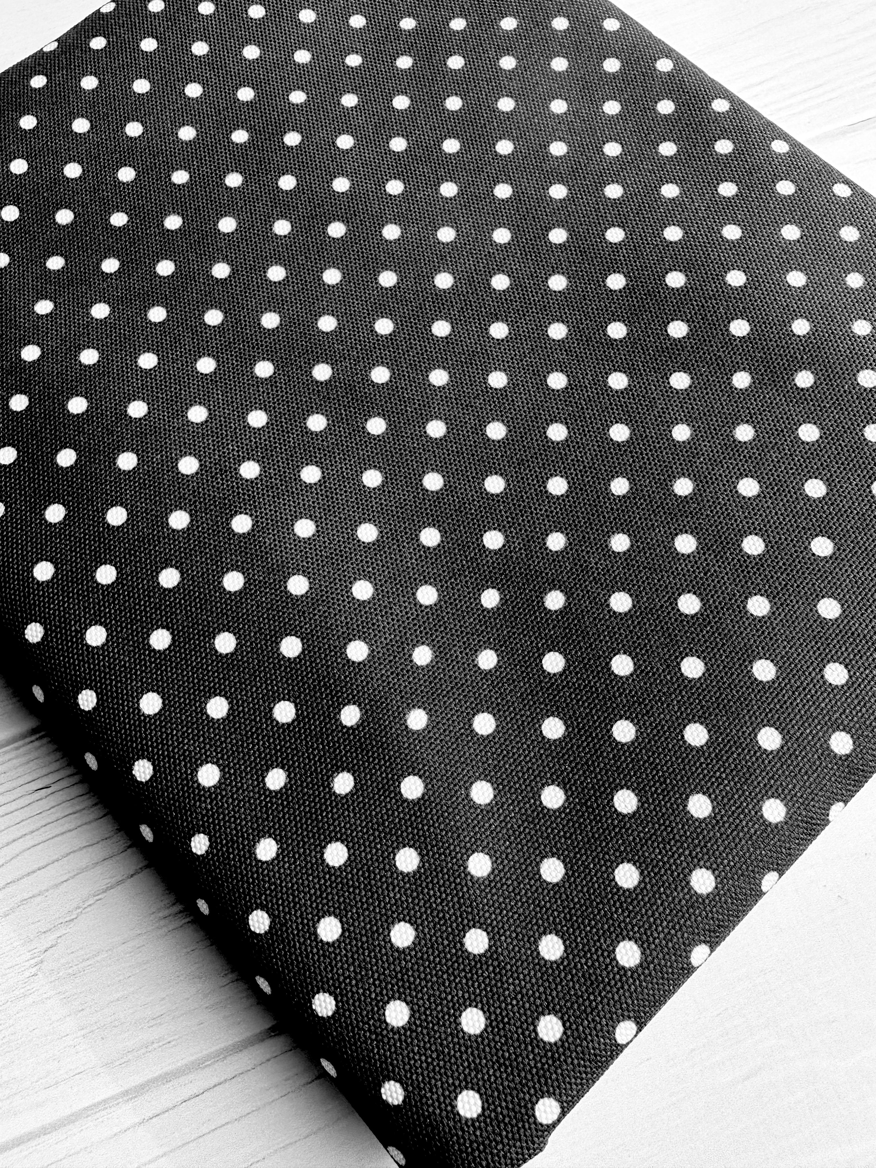 Black And White Mini Dots Waterproof Canvas