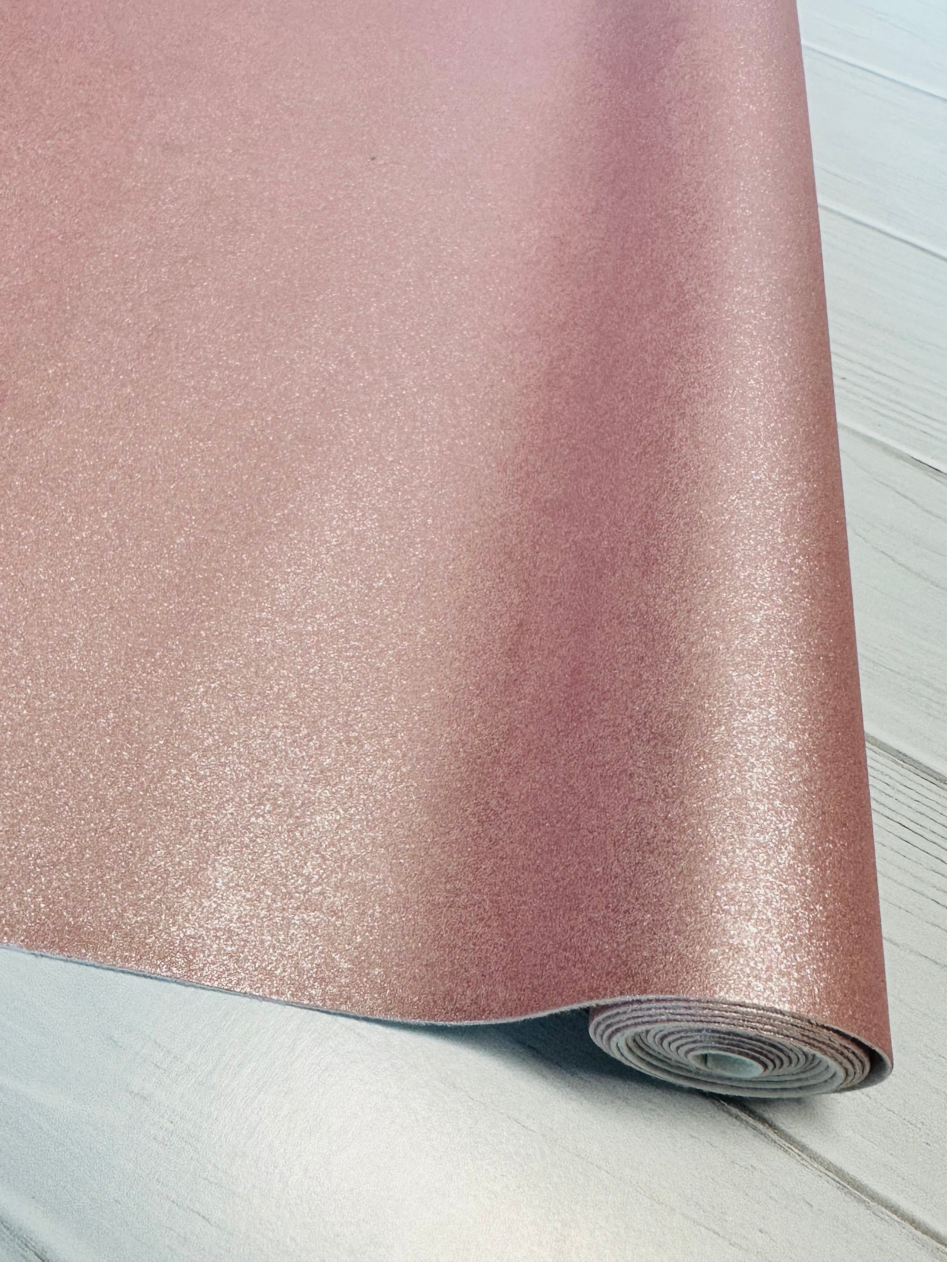 Blush Sparkle Suede Vinyl