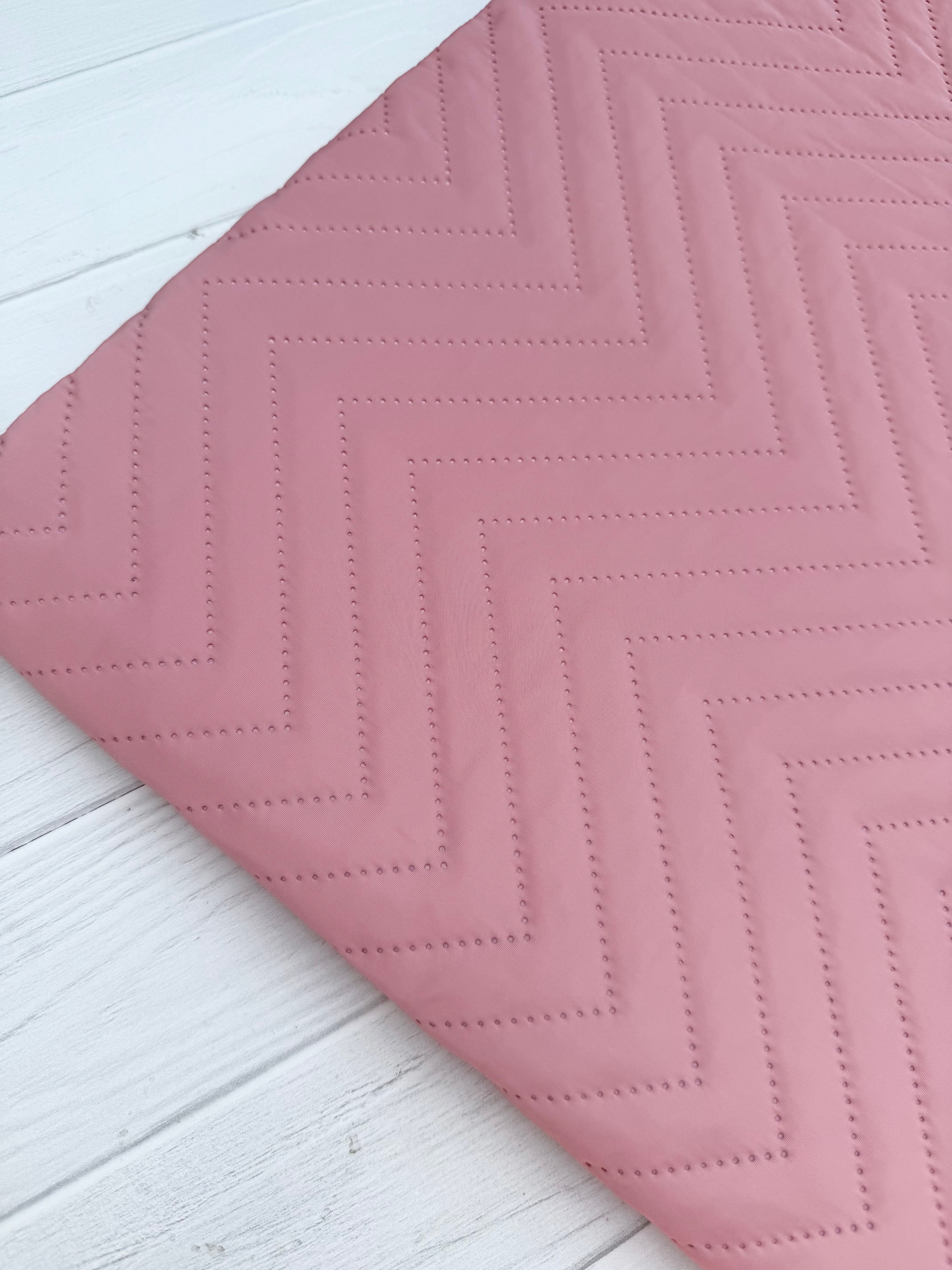 Mauve Chevron Prequilted Poly/Nylon