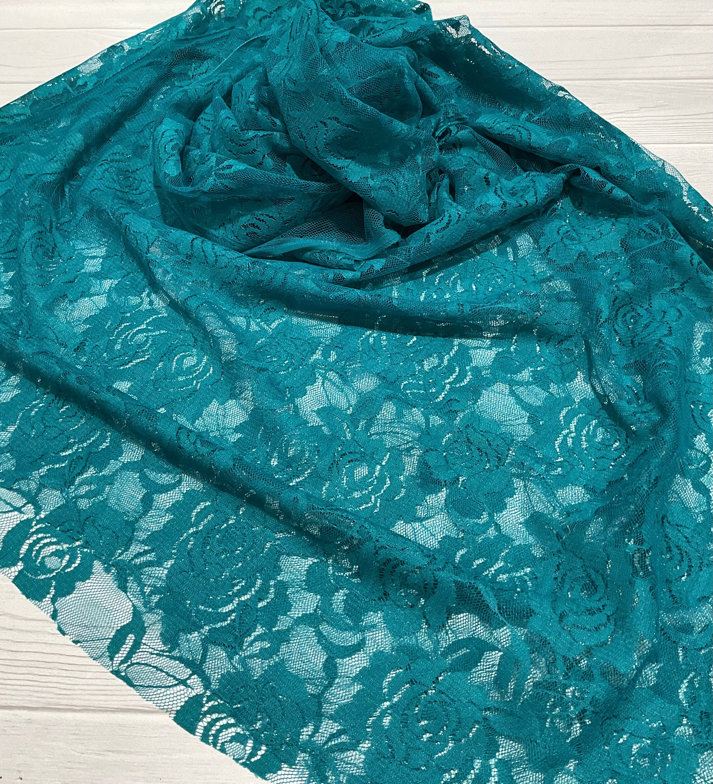 Stretch Lace - Teal