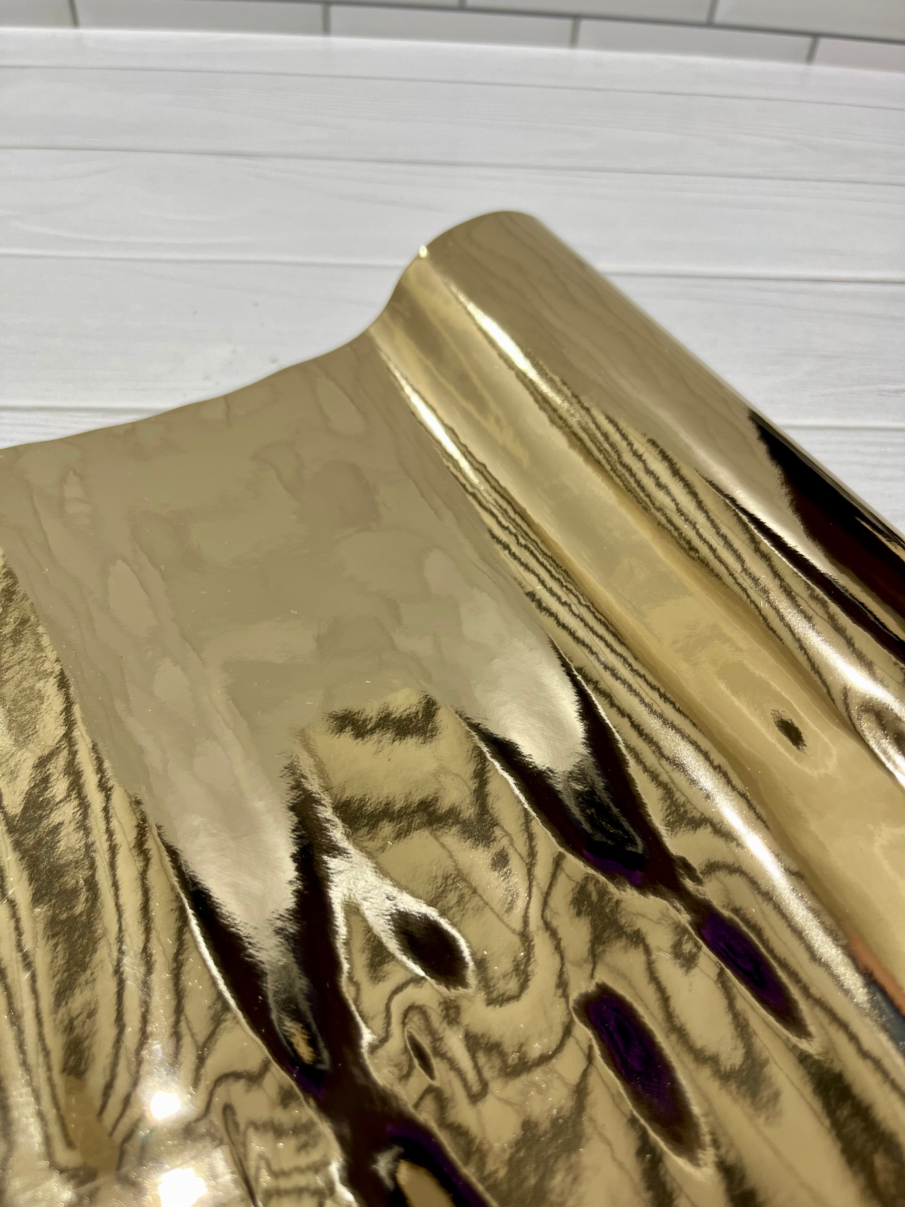 Light Gold Metallic Mirror Vinyl