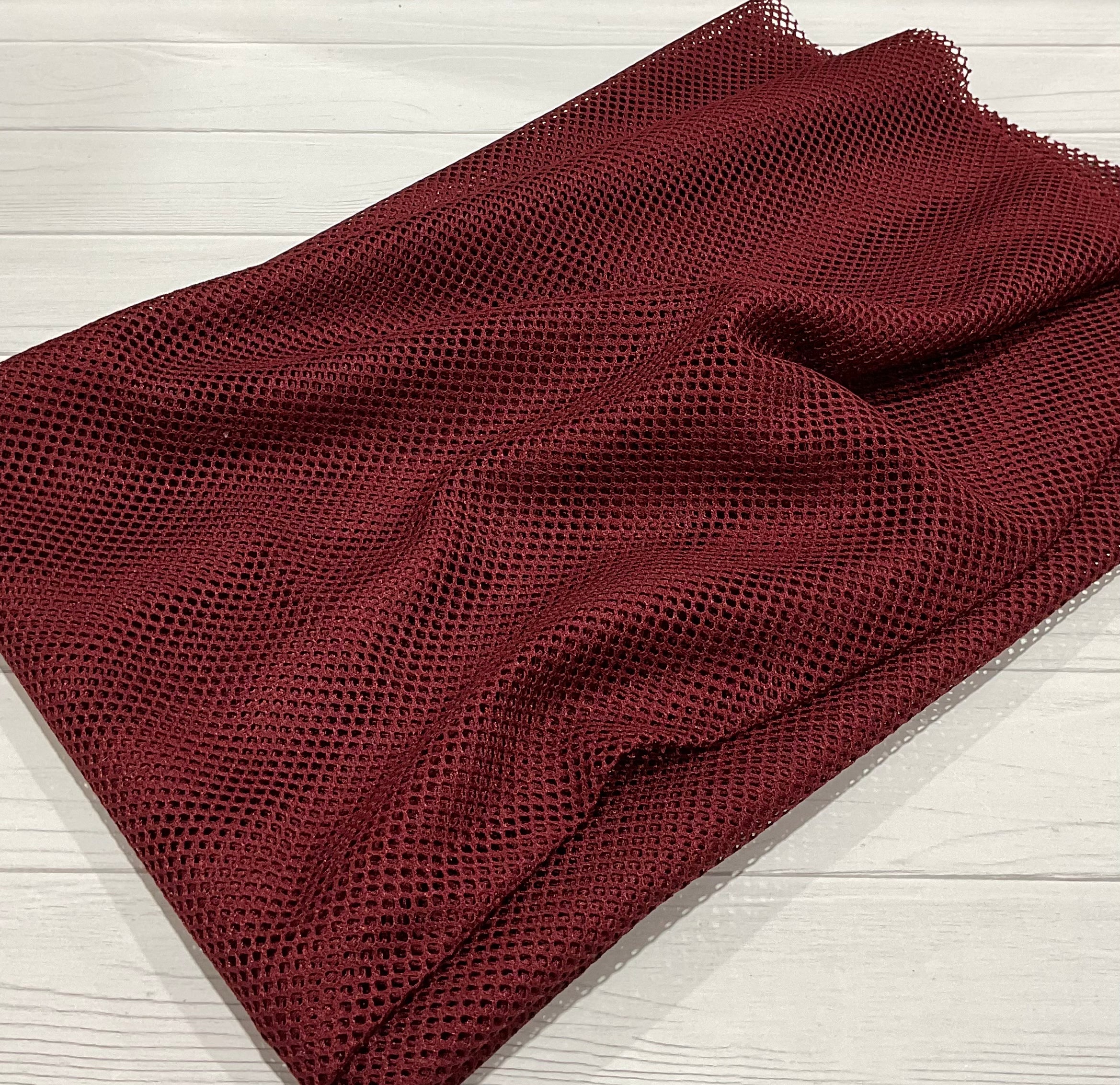 Mesh Fabric - Maroon