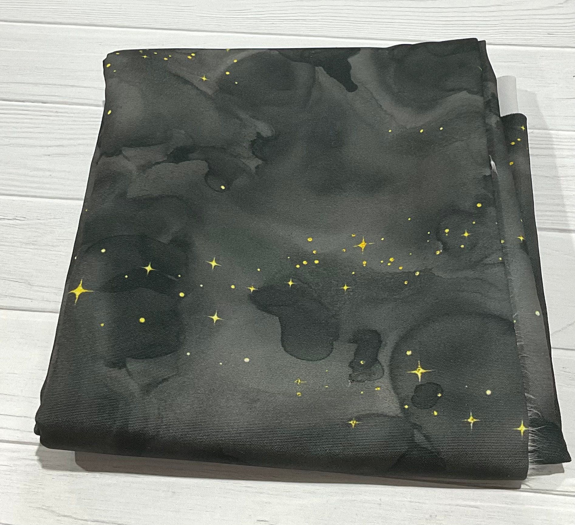 Starry Night Black Soft Waterproof Canvas