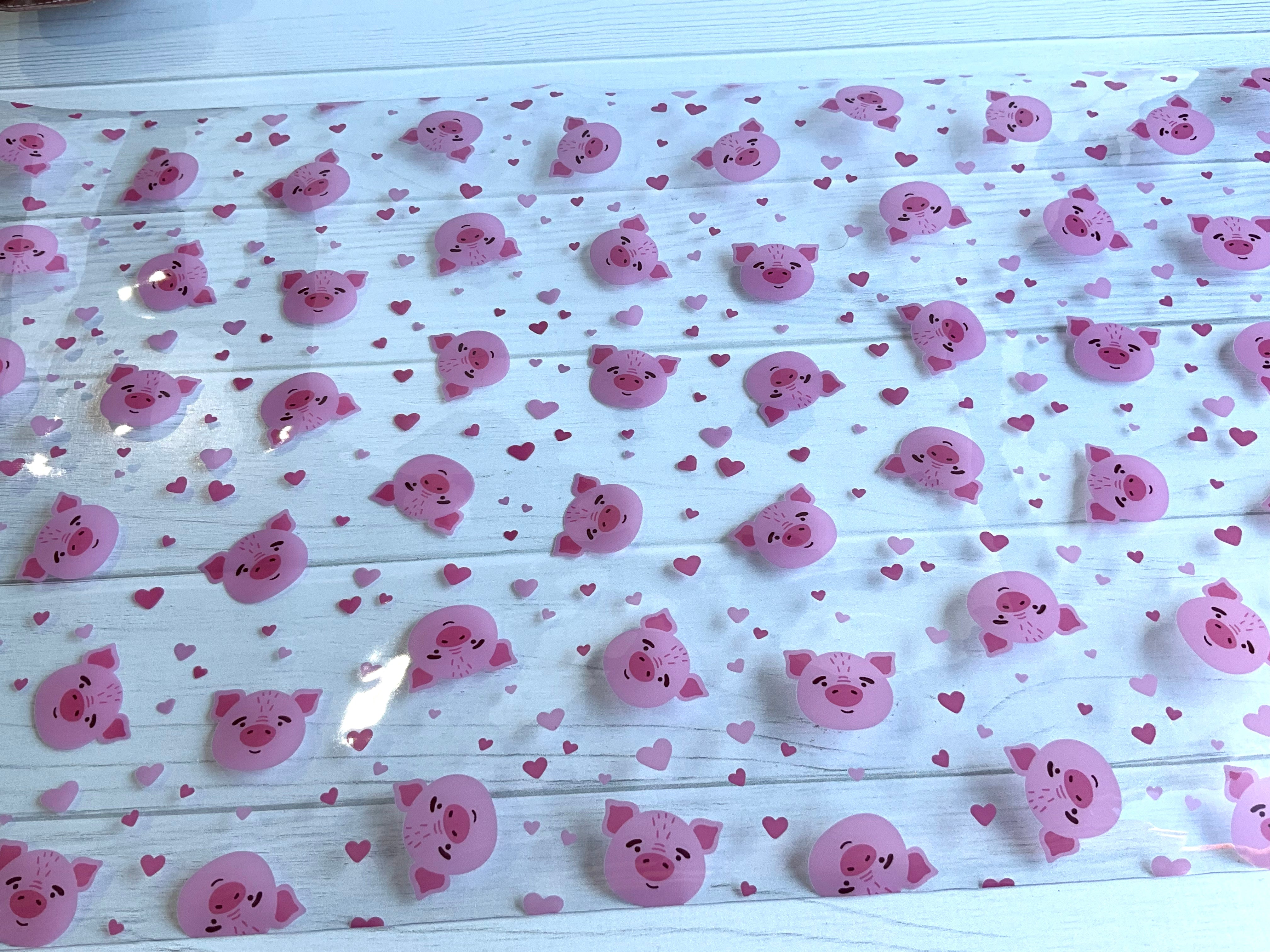 Pink Pigs Face  TPU Vinyl
