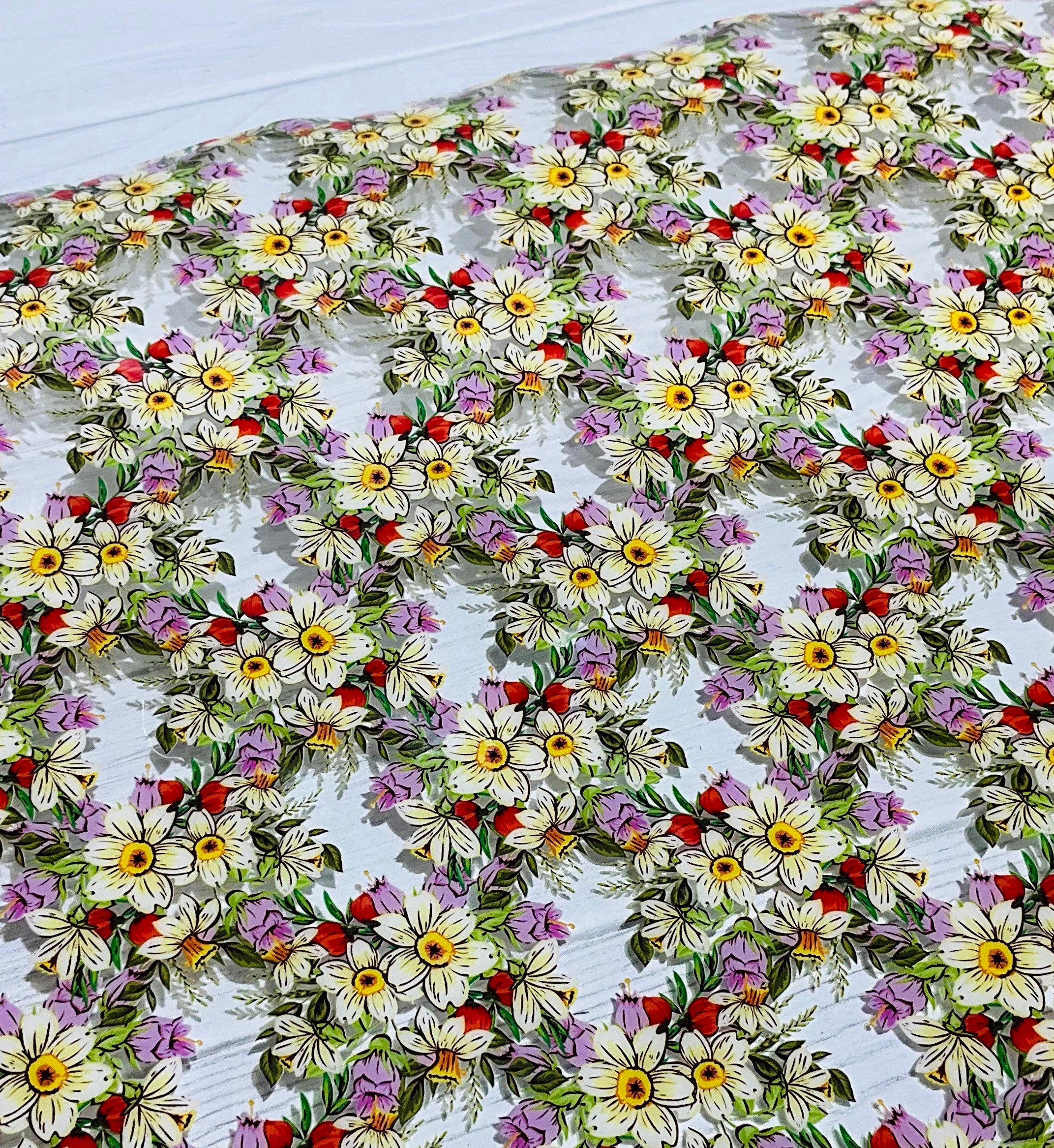 Spring Floral Arrangement TPU Vinyl