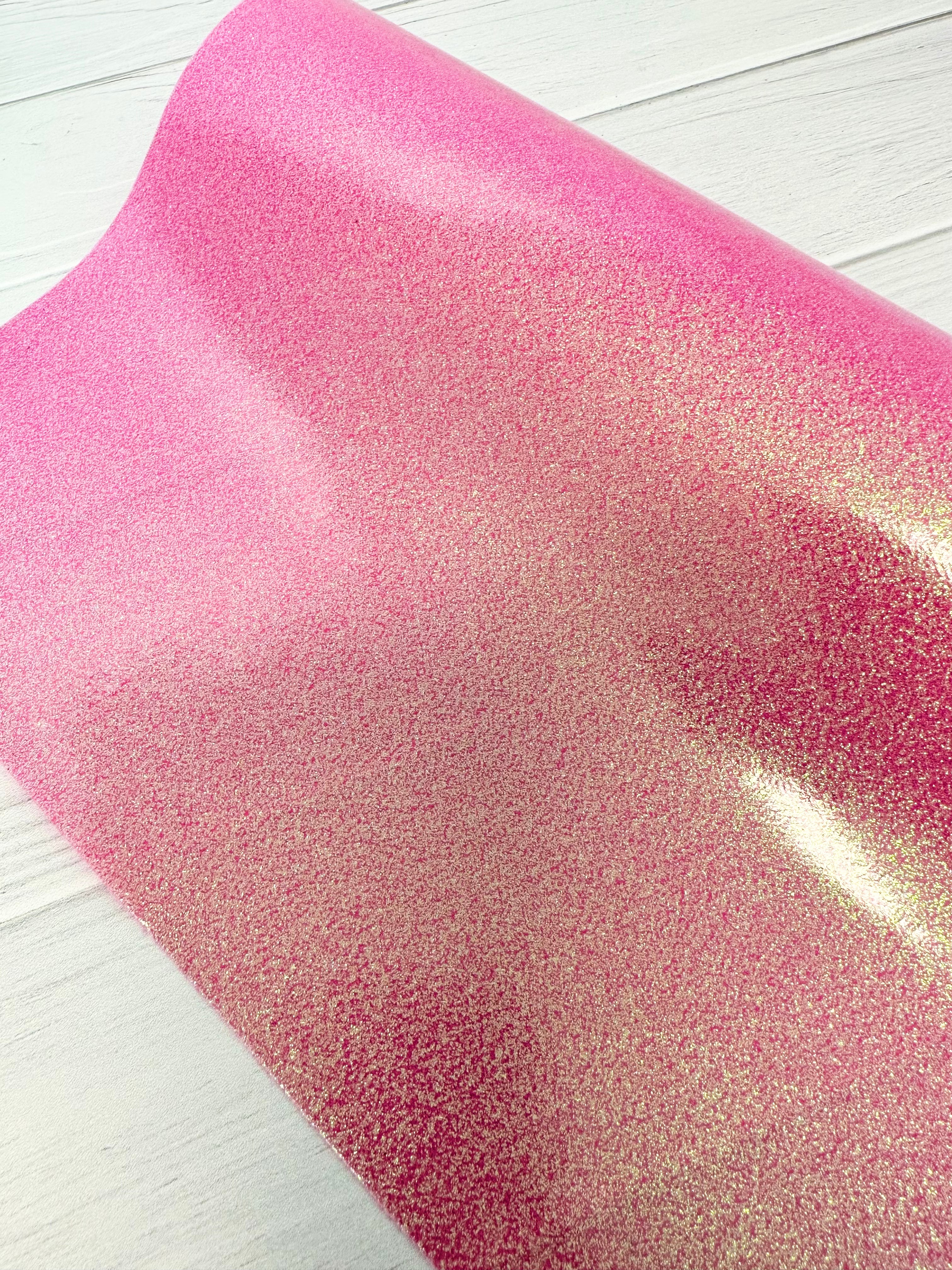 Pink Light Weight Smooth Glitter Vinyl