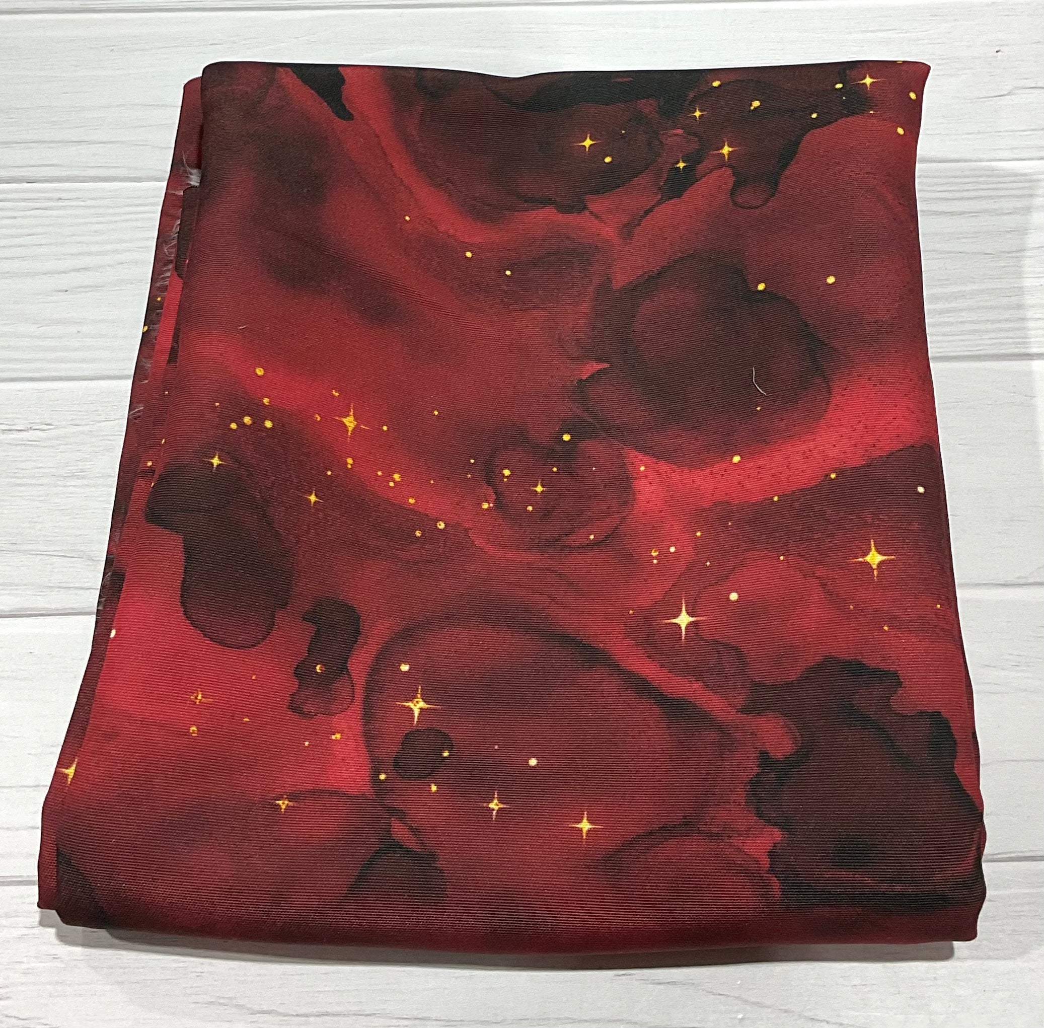 Starry Night Red Soft Waterproof Canvas