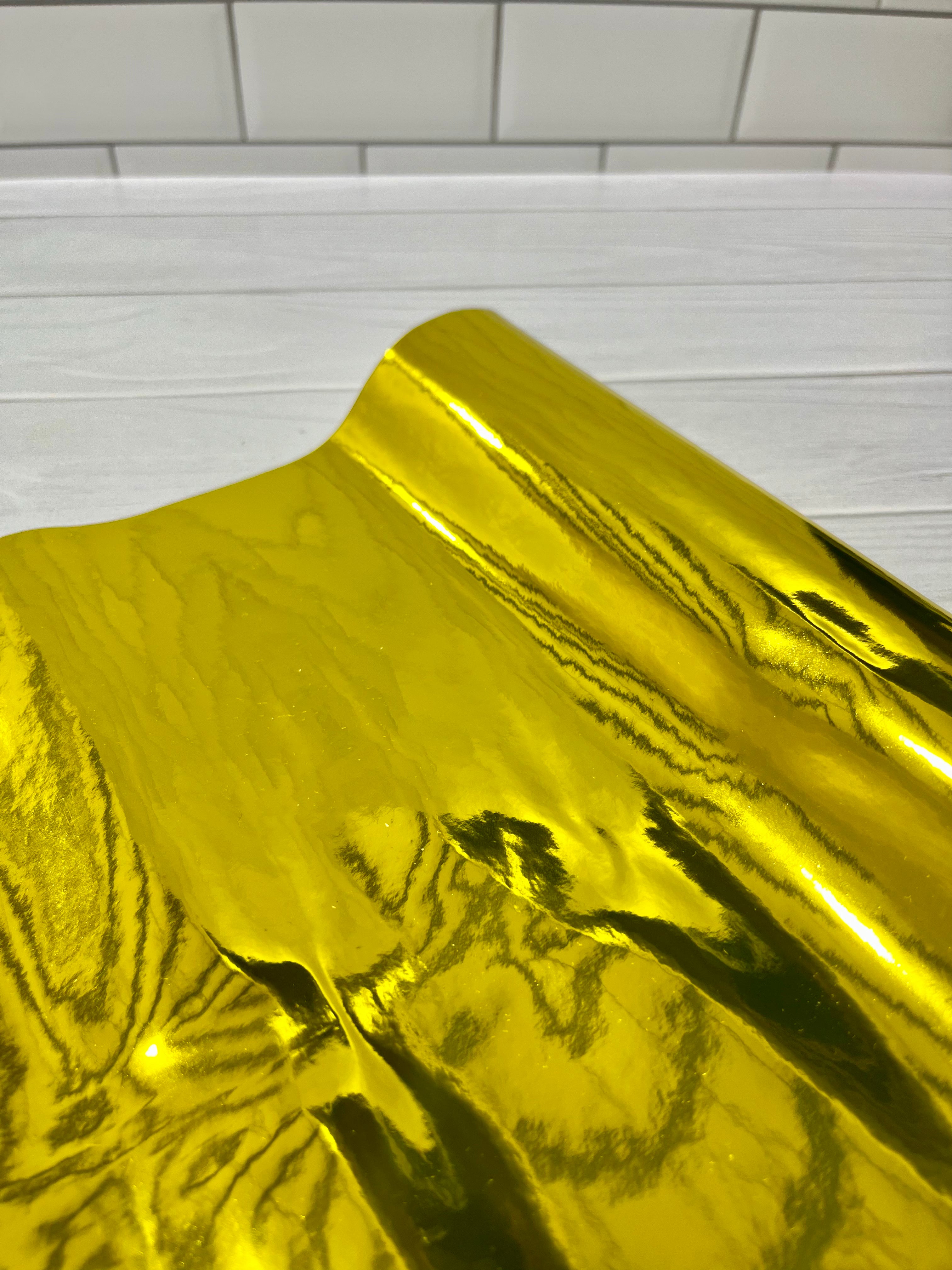 Bright Gold Metallic Mirror Vinyl