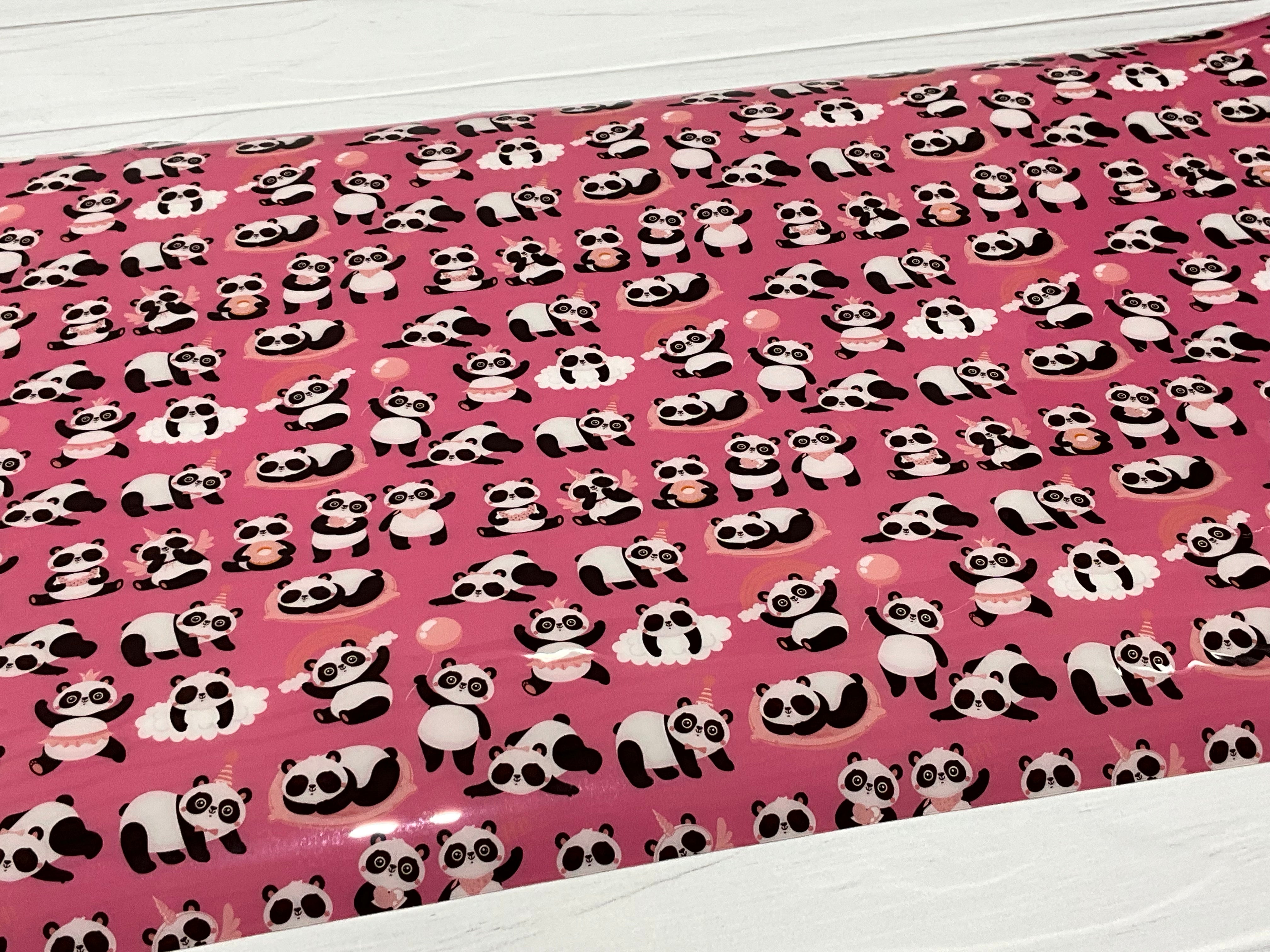 Pink Party Pandas  TPU Vinyl