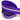 Purple with Silver Teeth Zipper Tape