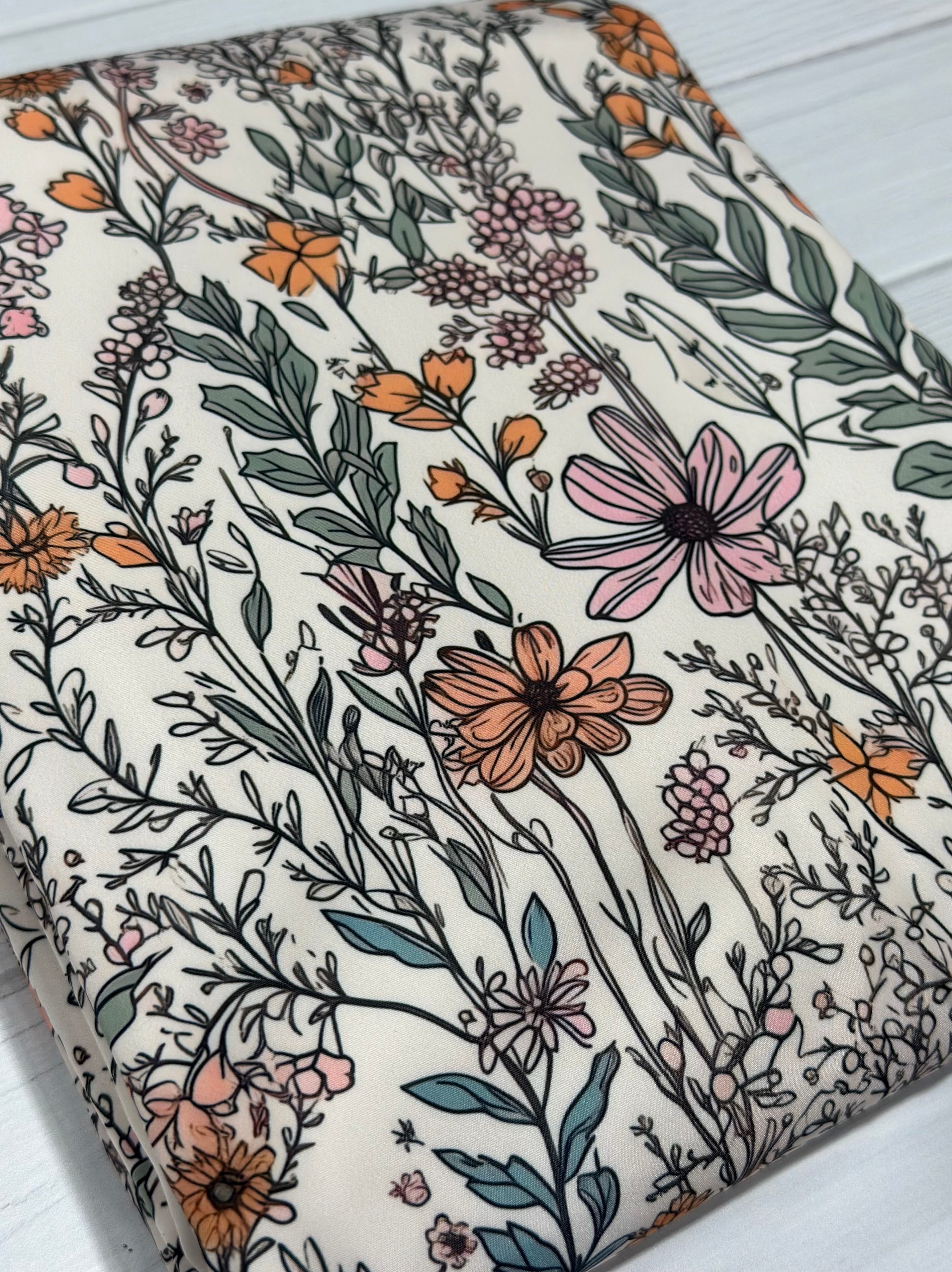 Muted Wildflower Waterproof Canvas