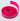 Neon Pink Zipper Tape with Silver Teeth
