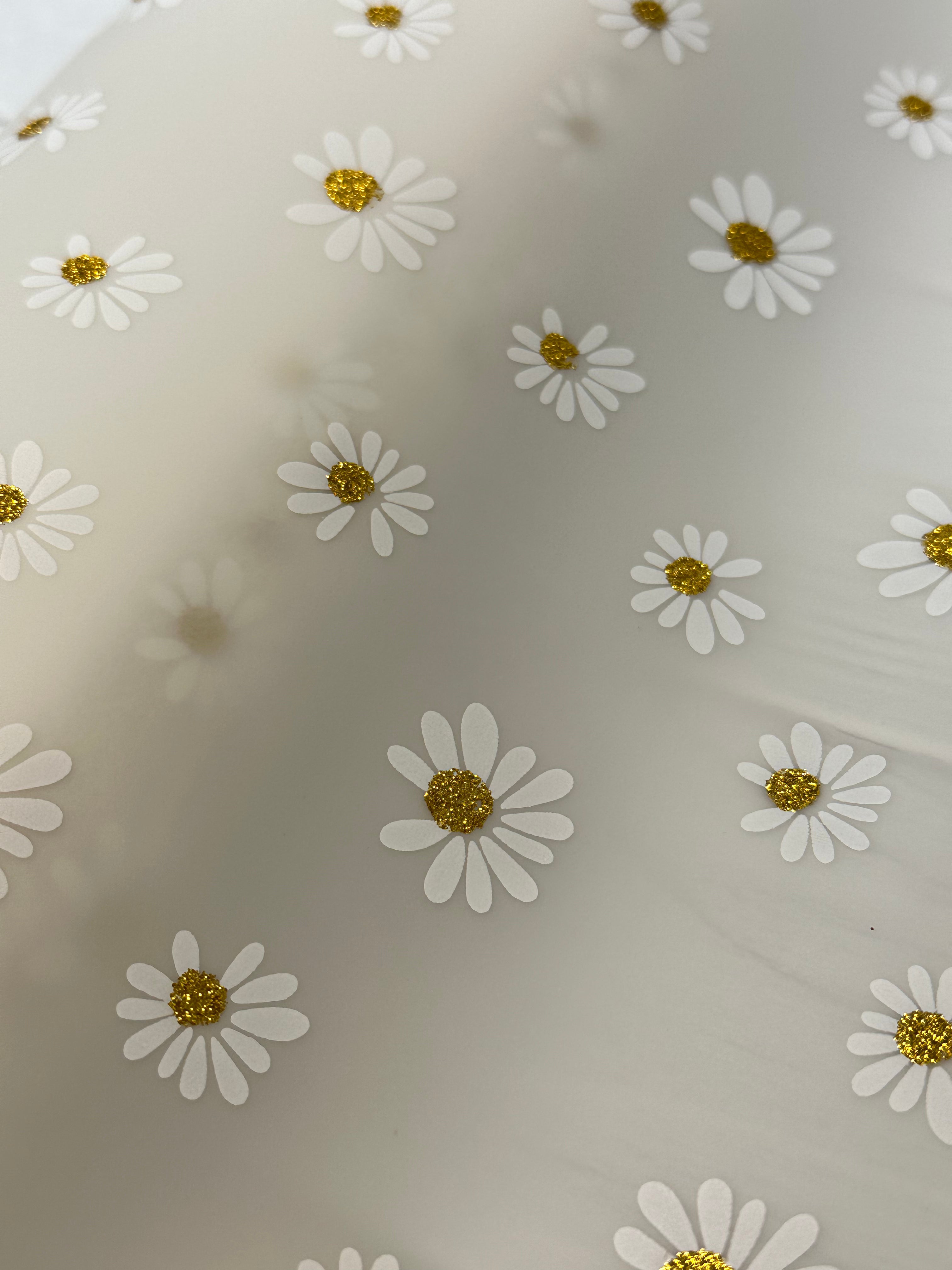 Off White  Daisy Frosted Jelly Vinyl