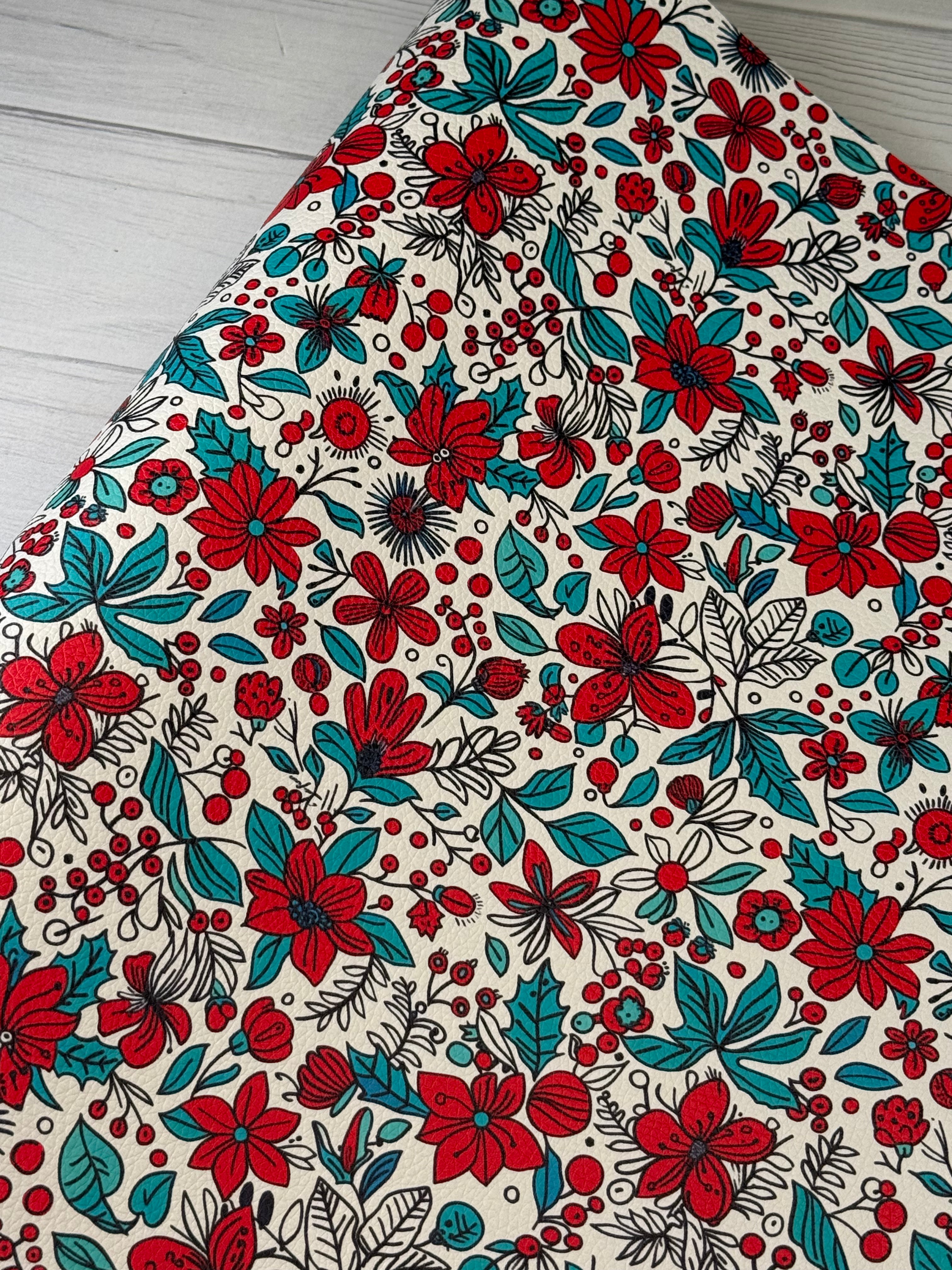 Mini Holiday Floral Pebble Vinyl