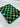 Lime and Teal Grunge Check Lux Bonded Poly/Nylon