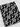 Lux Bonded Poly Nylon || Print || Black and White Starburst Check
