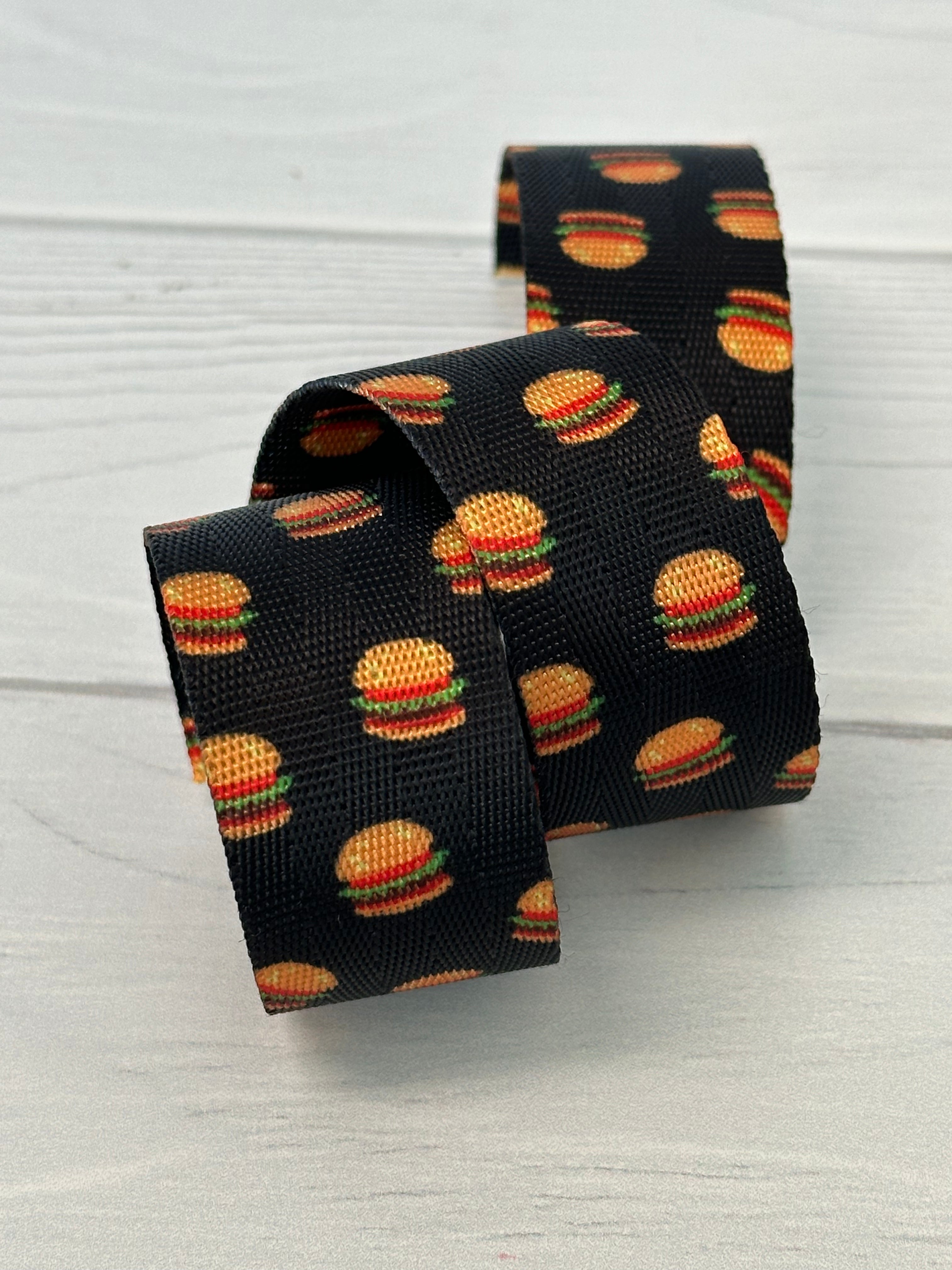Black Burger 1” Seatbelt Webbing