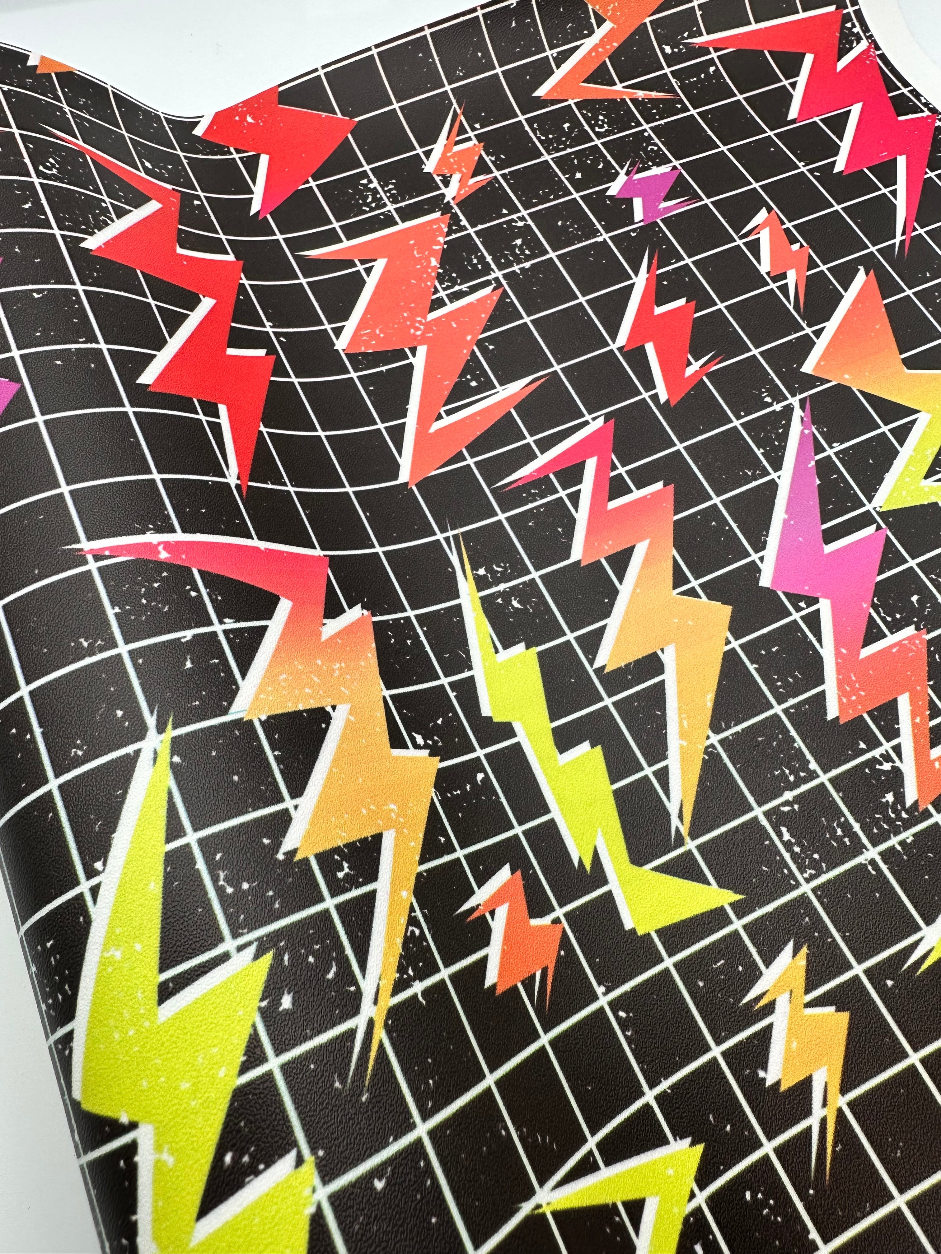 PREORDER - Distressed Neon Sunset Lightning - (PREORDER ENDS FRIDAY 8/22)