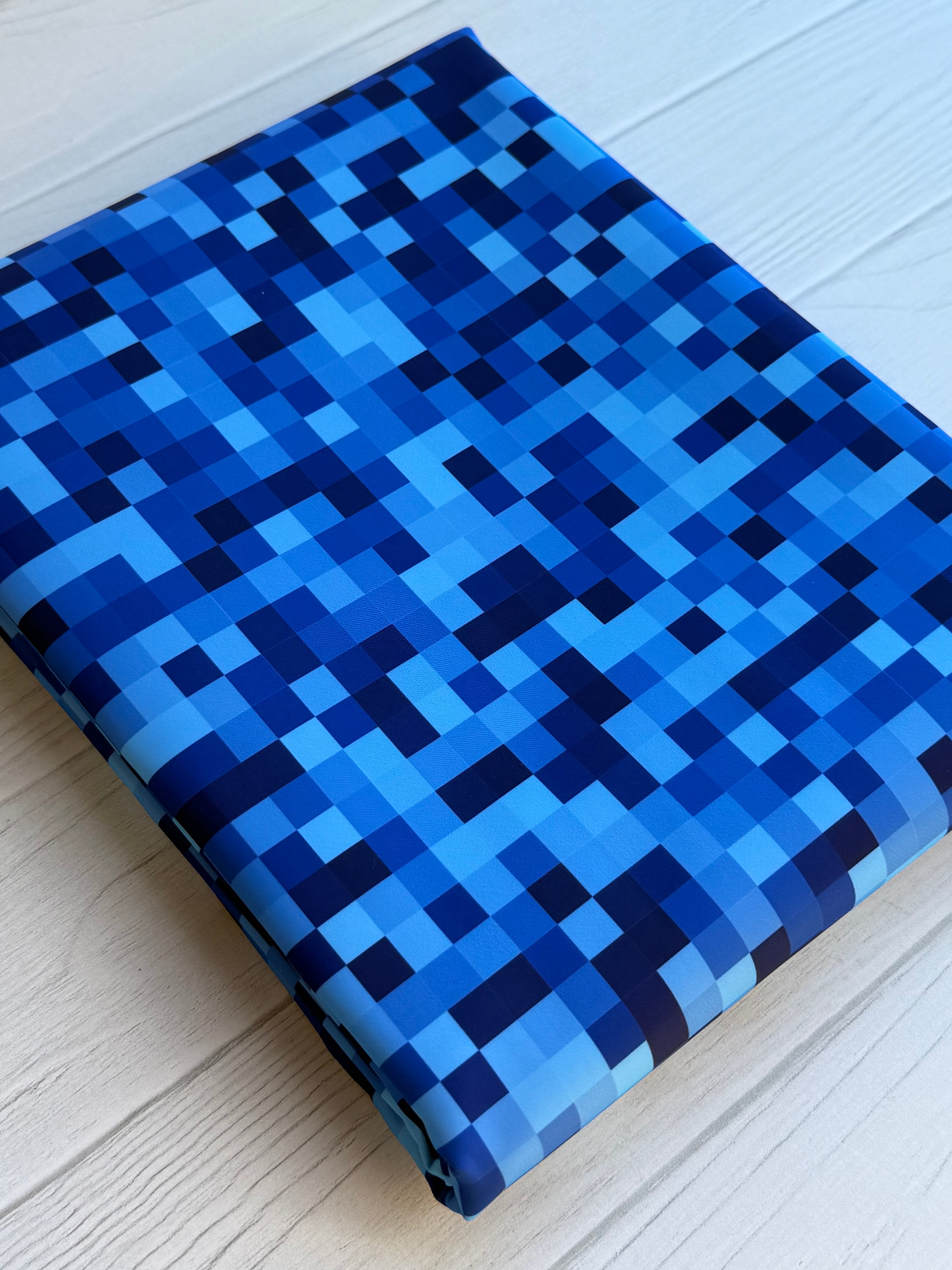 Pixels- Ocean Lux Bonded Poly/Nylon