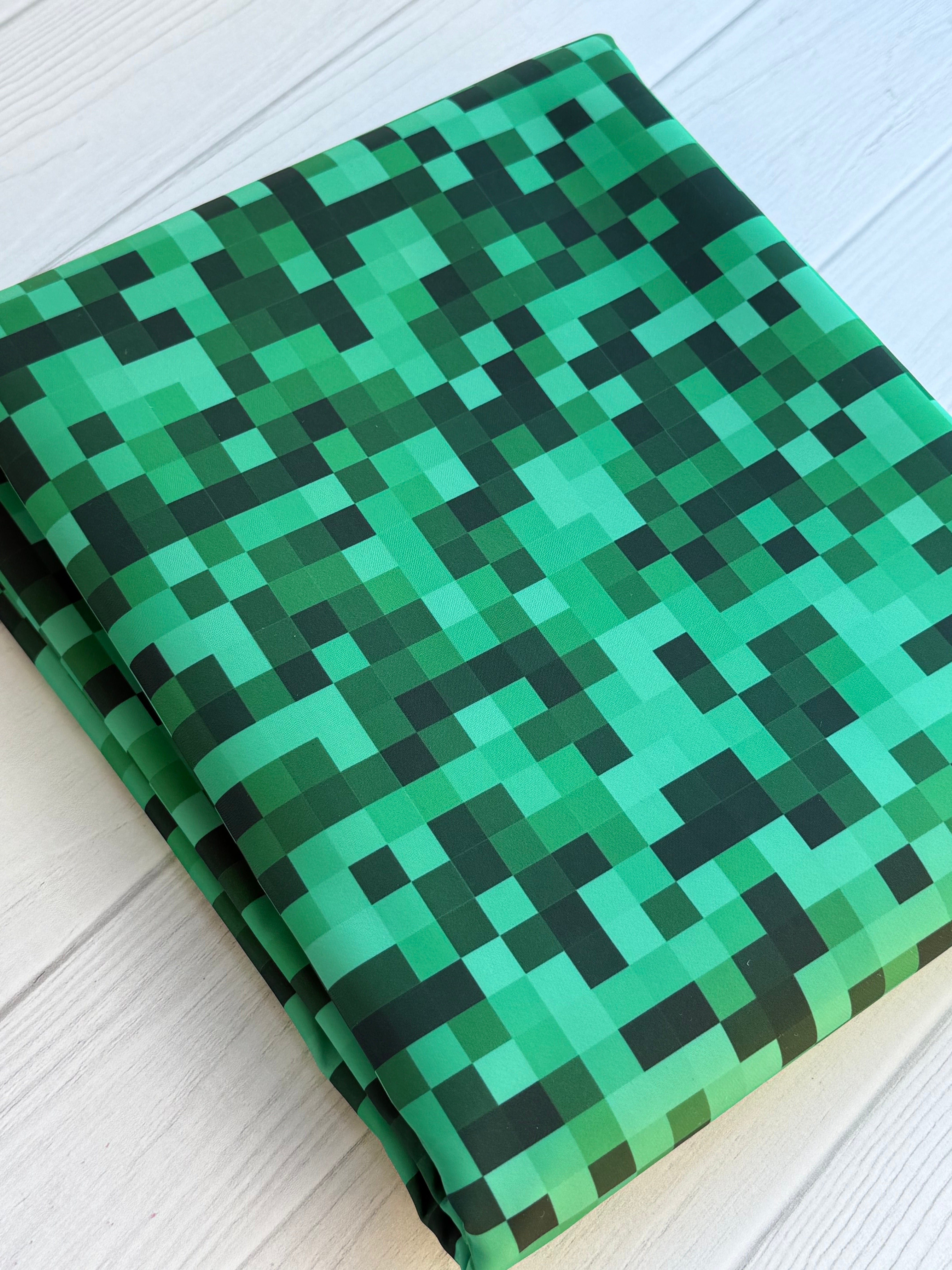 Pixels- Grass Green Lux Bonded Poly/Nylon