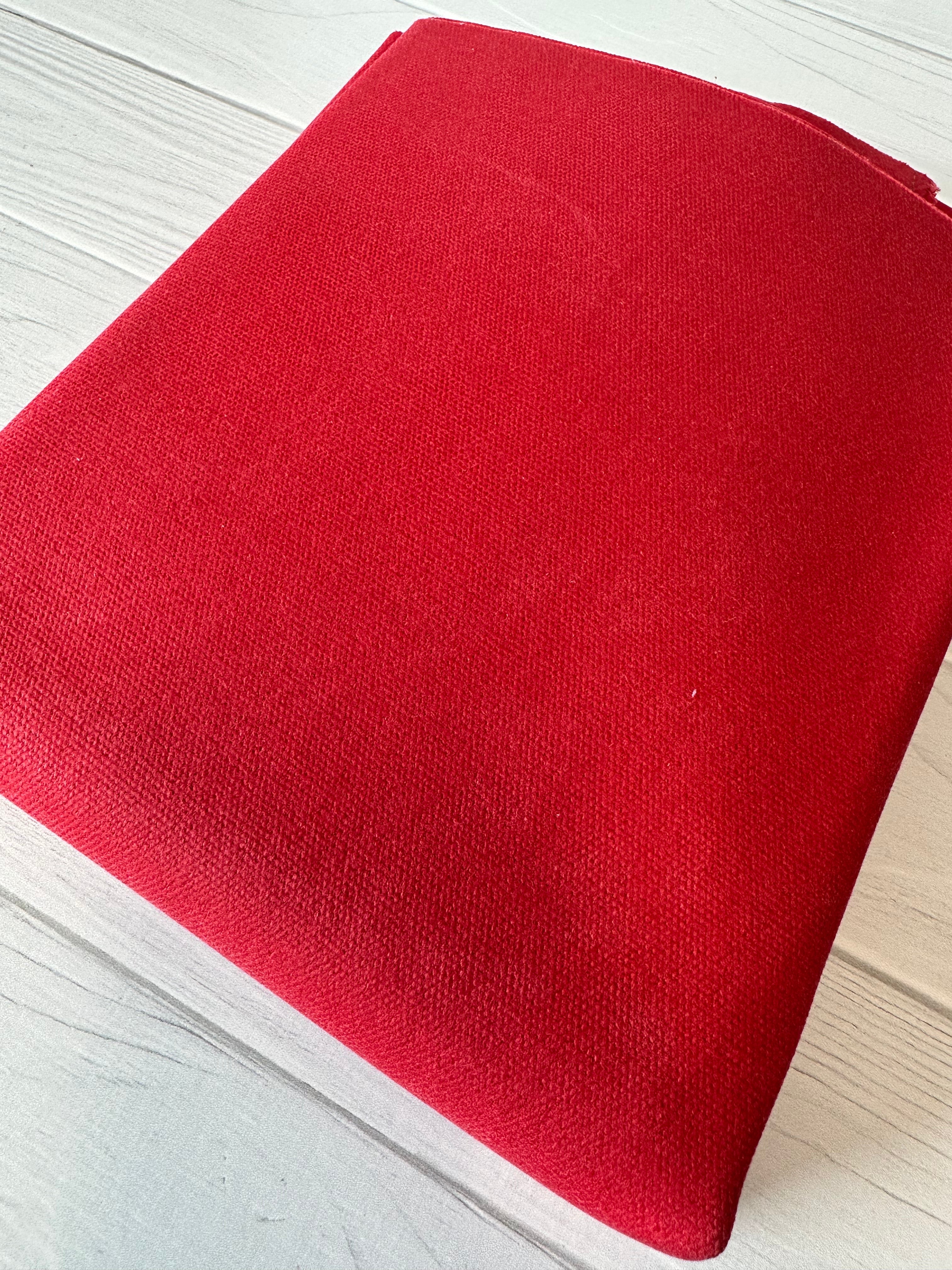 Red 12oz Waxed Canvas