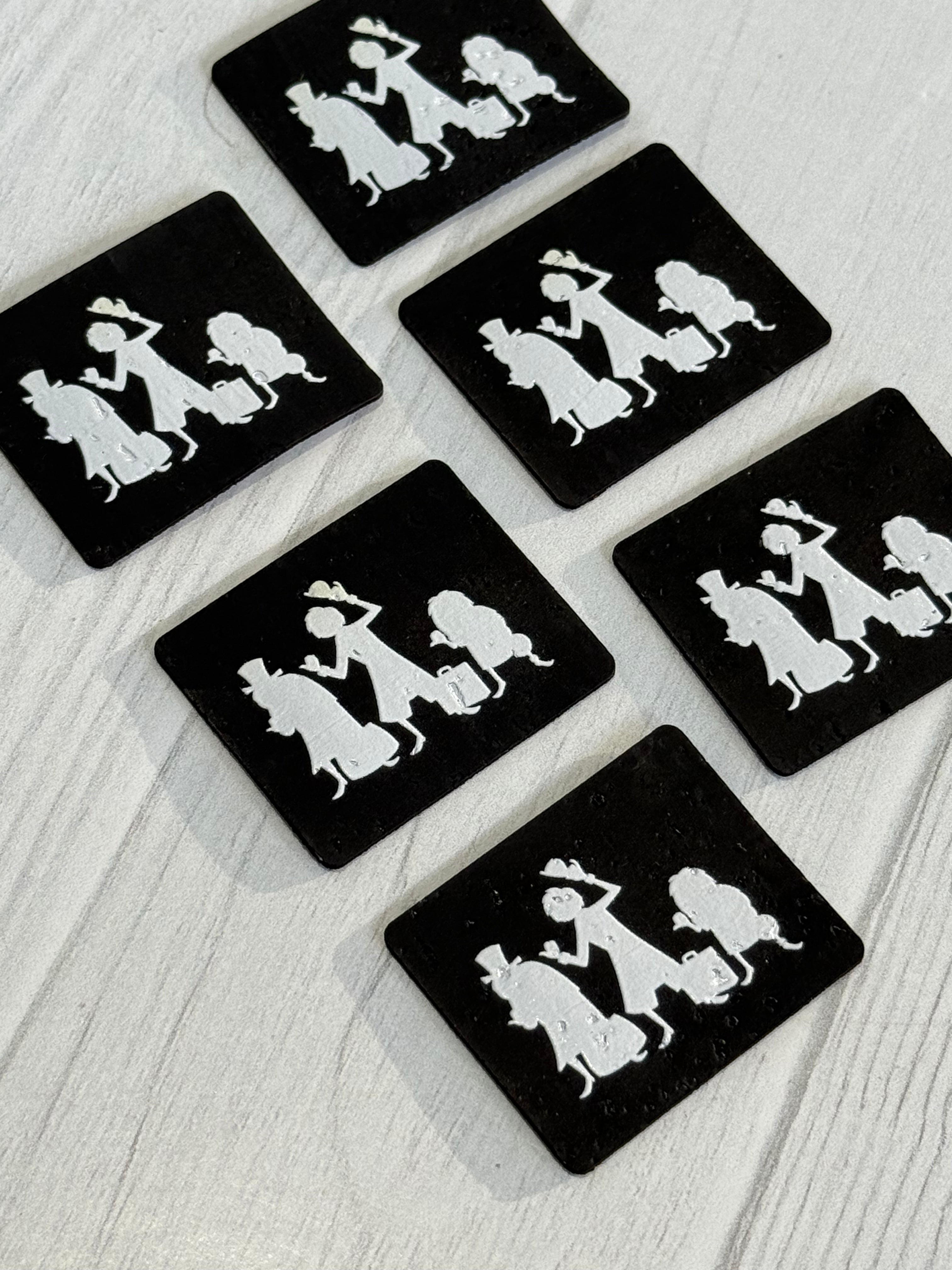 Hitchhiker Silhouette Bag Tags by Heartwood and Hide