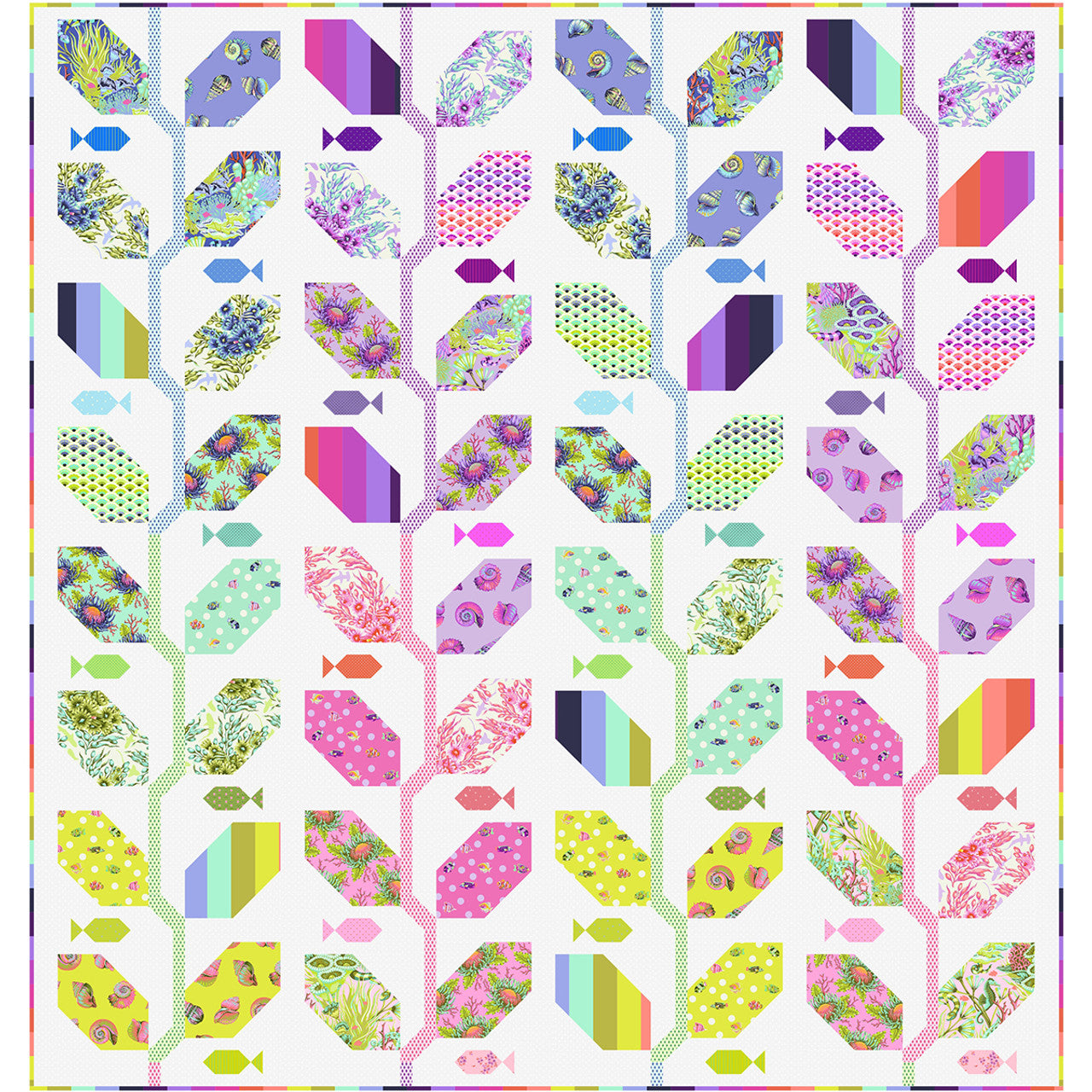 PREORDER - Marine Meadow QUILT KIT  | Floral Reef || Tula Pink