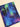 Colorful abstract patterned fabric on a beige background