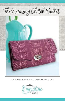 Necessary Clutch Wallet Pattern (Paper) by Emmaline Bags
