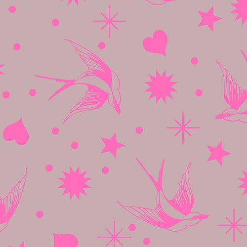 Tula Pink Neon Fairy Flakes - Cosmic || Neon True Colors || Everglow