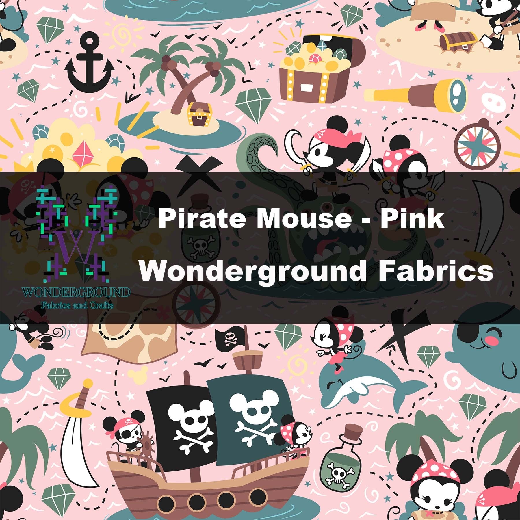 Pirate Mouse Pink- PREORDER (Closes 1/2) - Delivery Date (End of February/Beginning March)