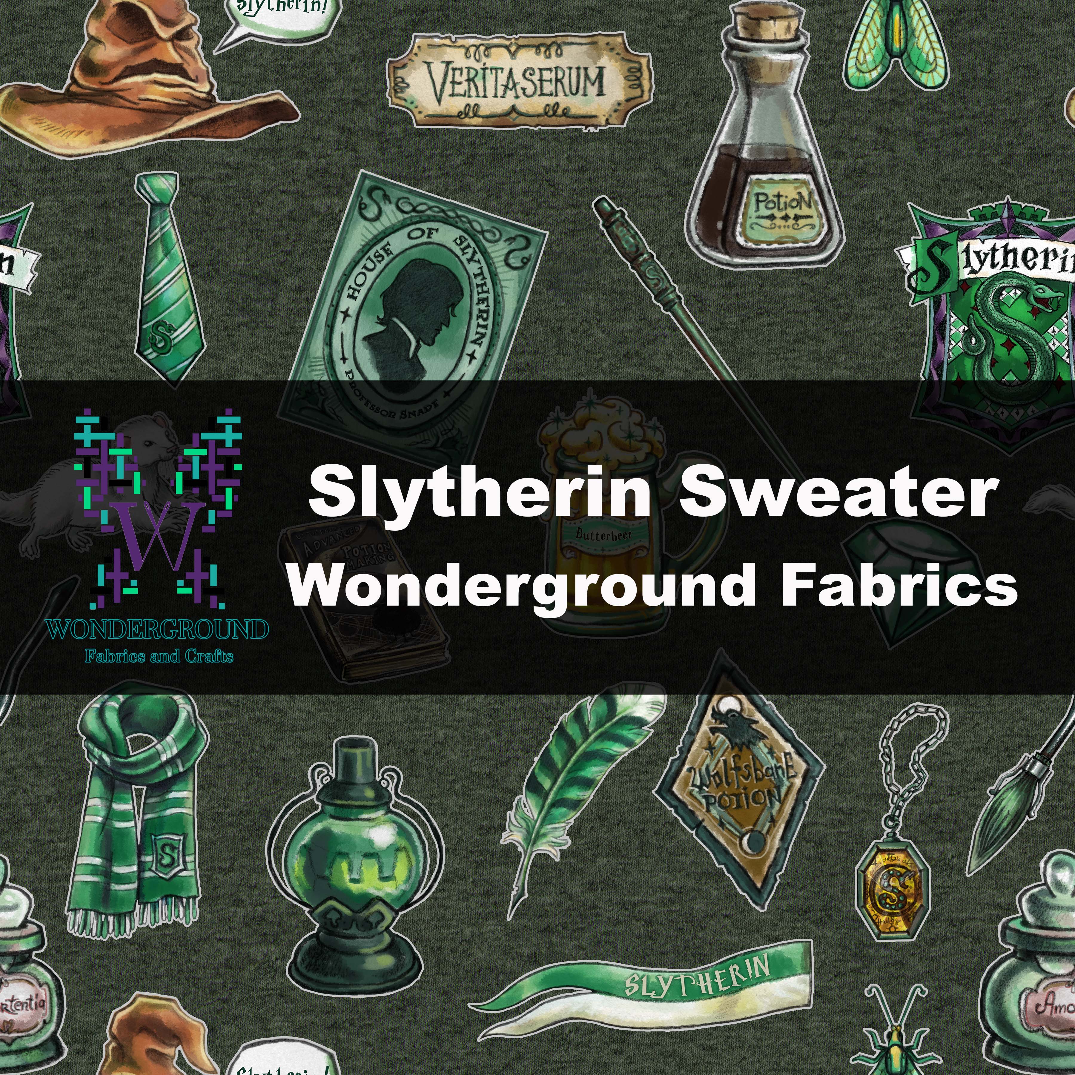 Slytherin Sweater- PREORDER (Closes 1/2) - Delivery Date (End of February/Beginning March)