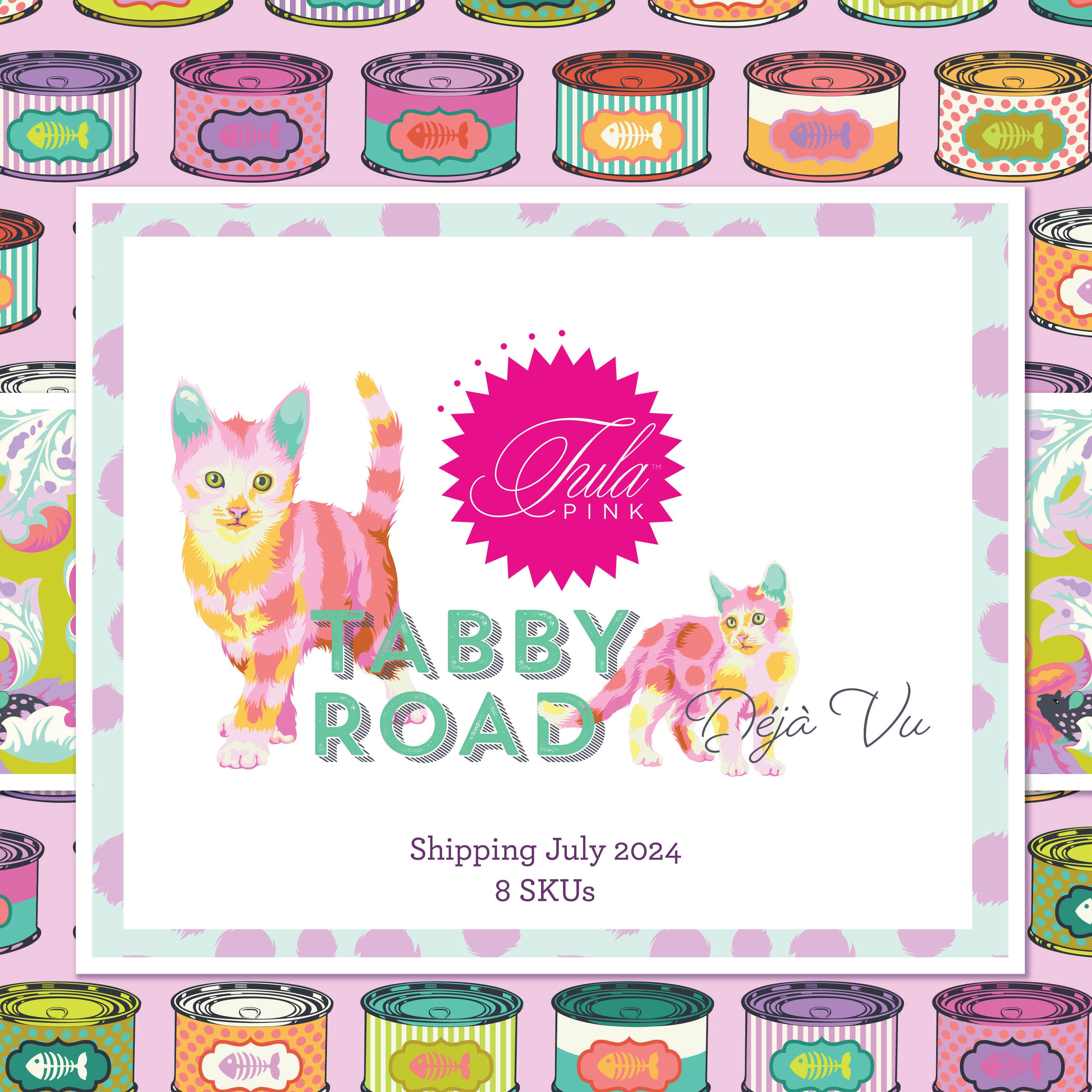 Prints by the HALF Yard | Tabby Road Deja Vu || Tula Pink