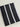 Black fabric with white stripes on a light gray background