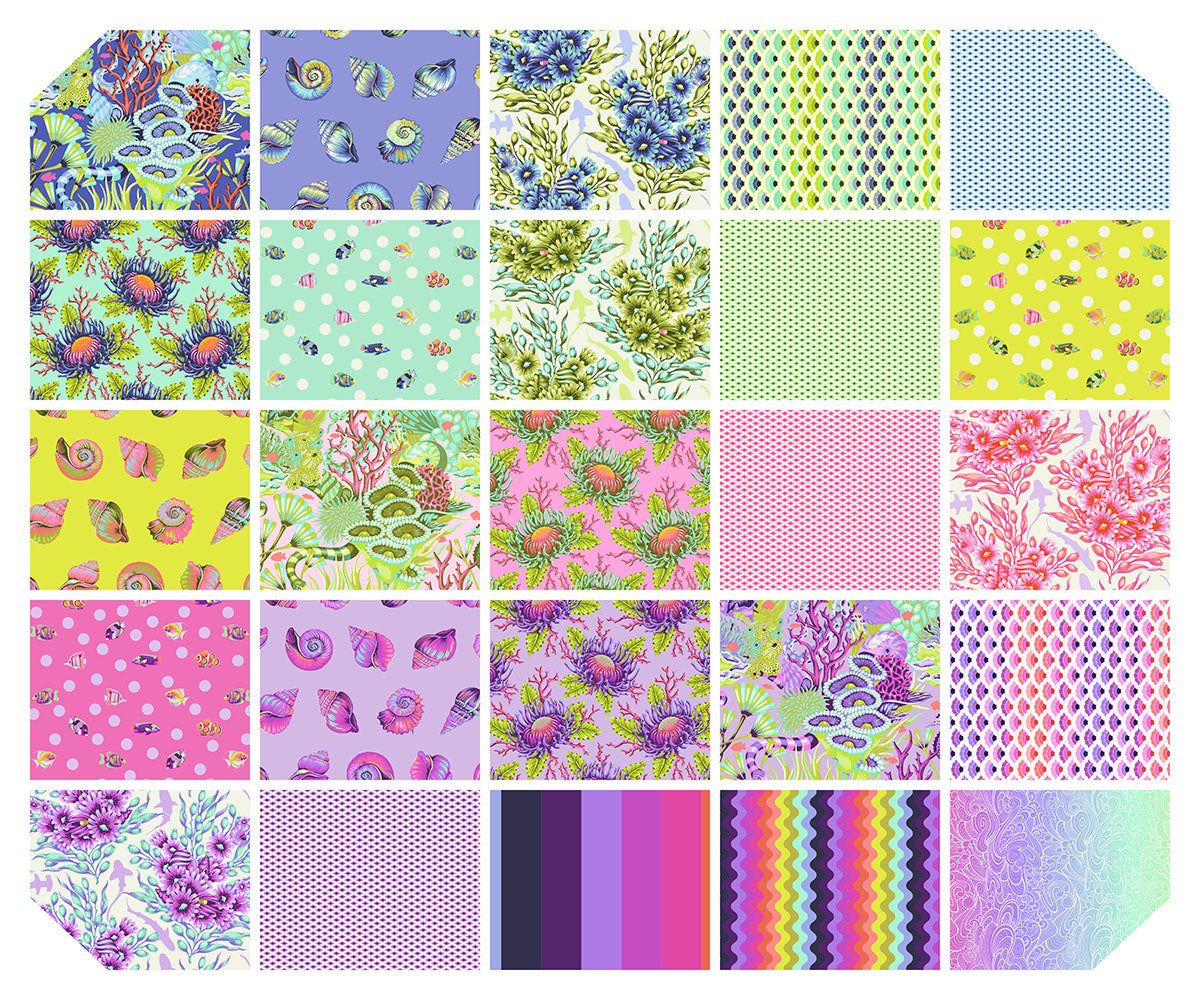 PREORDER - 2.5" Roll  Bundle | Floral Reef || Tula Pink