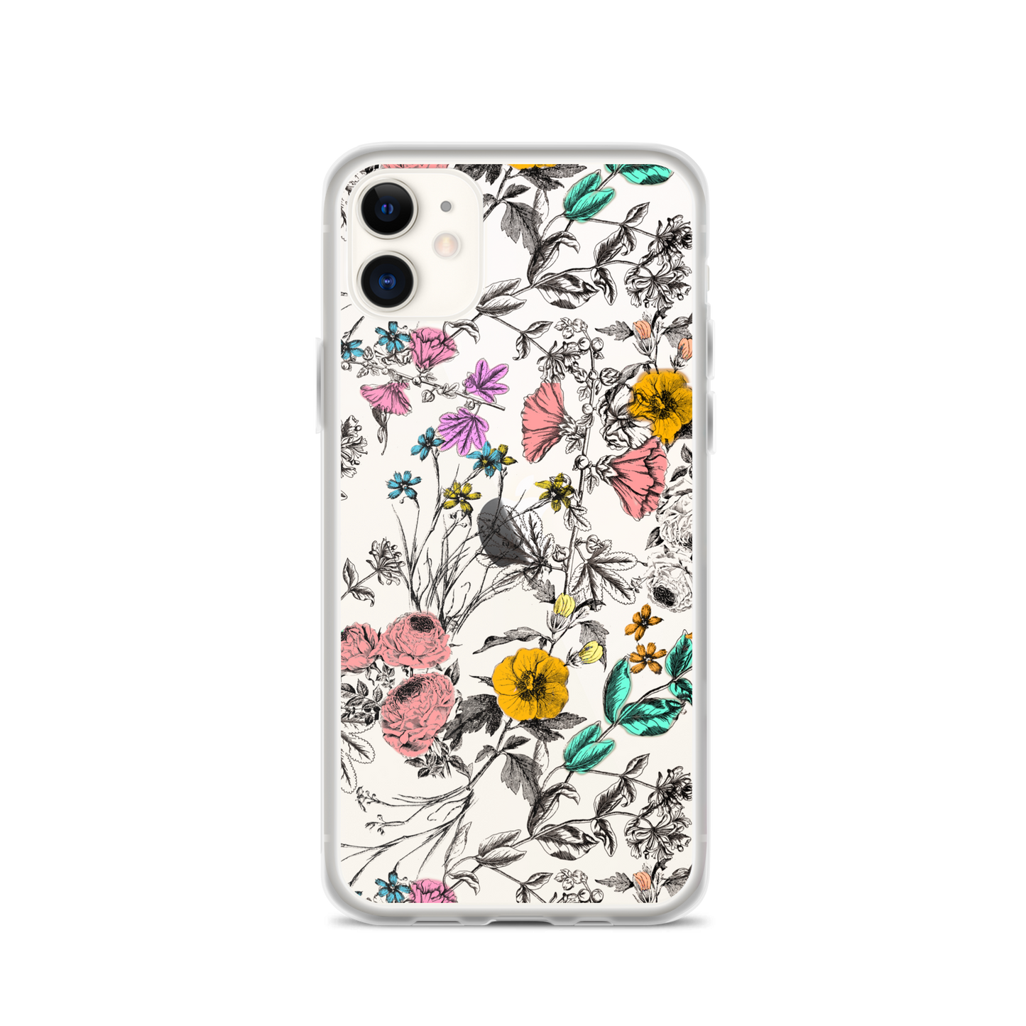Vintage Floral Clear Case for iPhone®