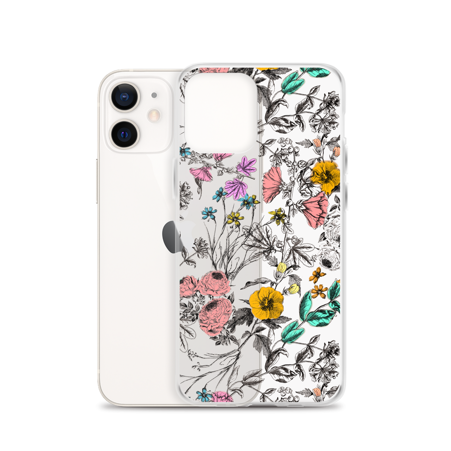 Vintage Floral Clear Case for iPhone®