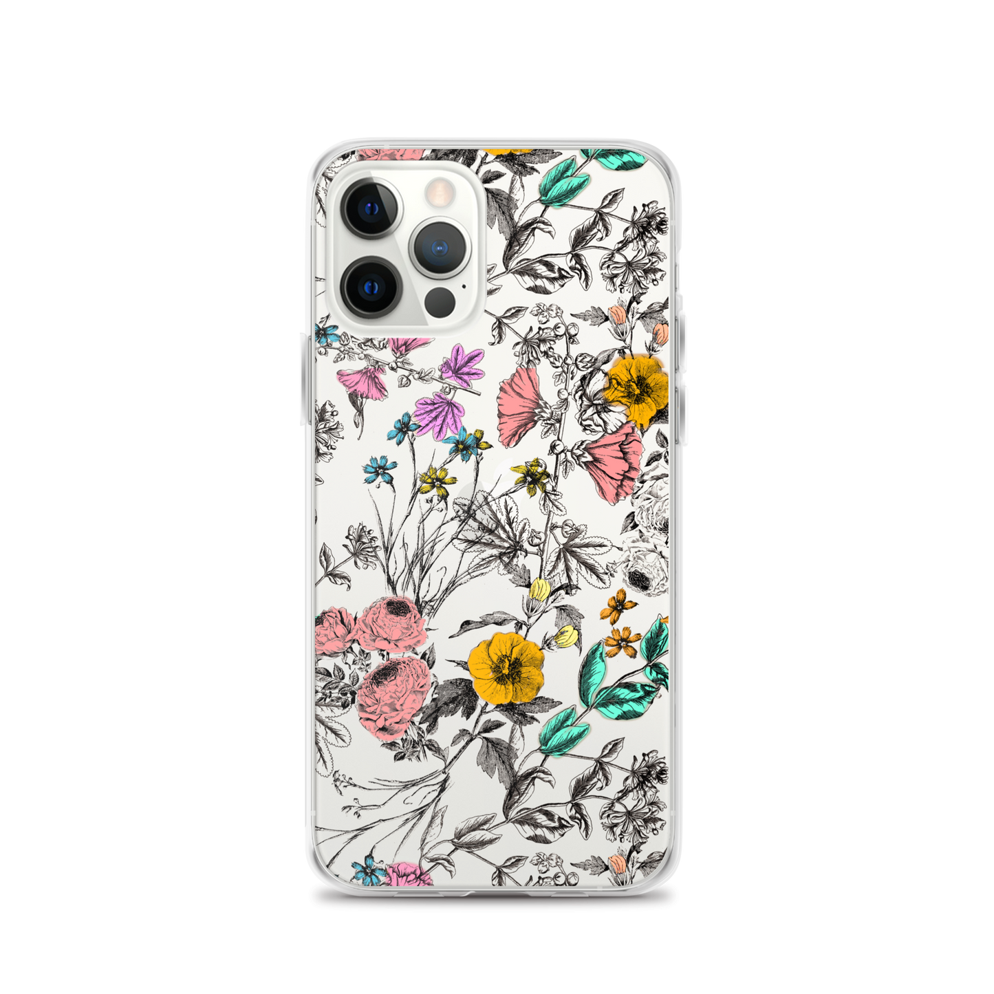 Vintage Floral Clear Case for iPhone®