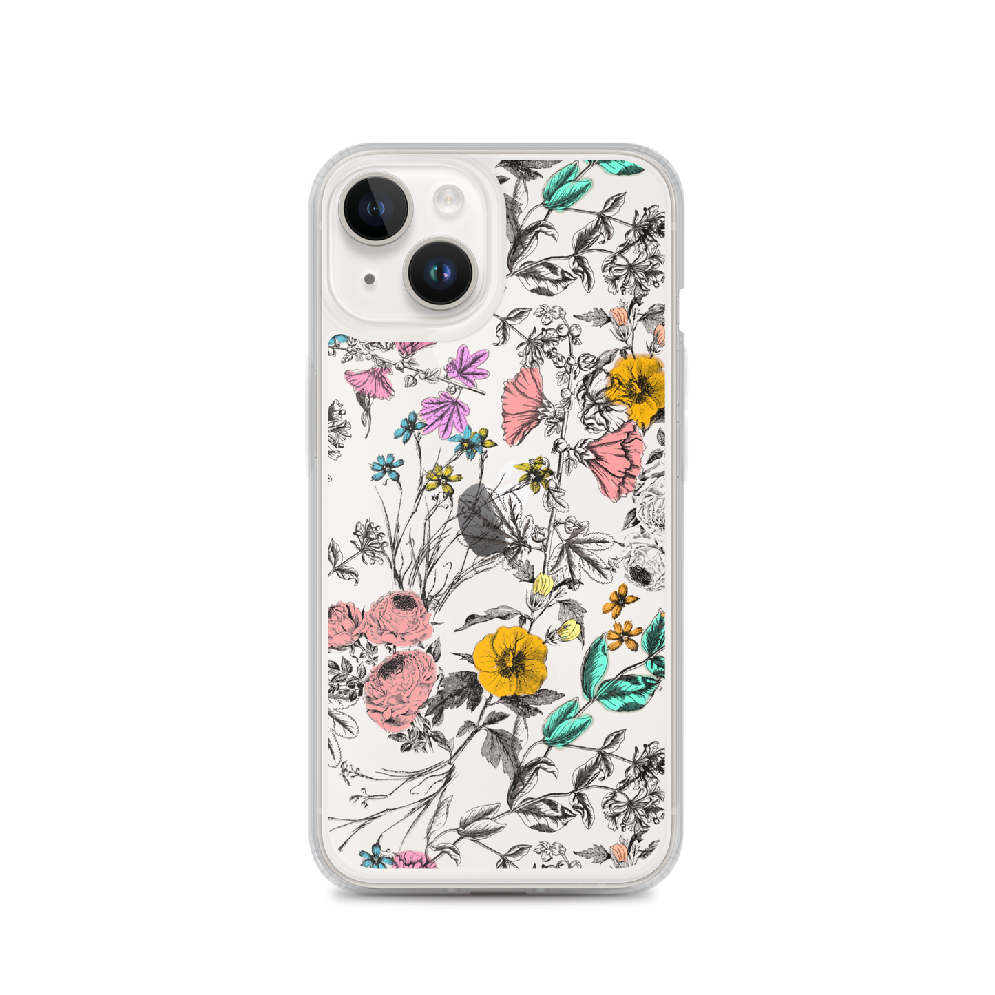 Vintage Floral Clear Case for iPhone®