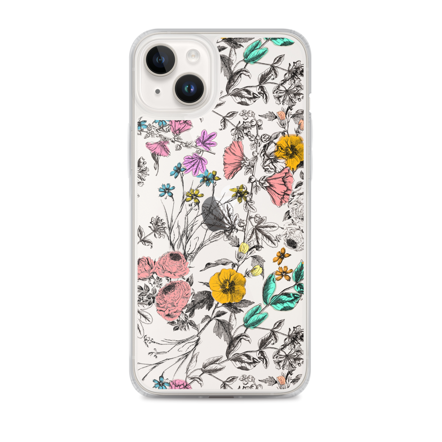 Vintage Floral Clear Case for iPhone®