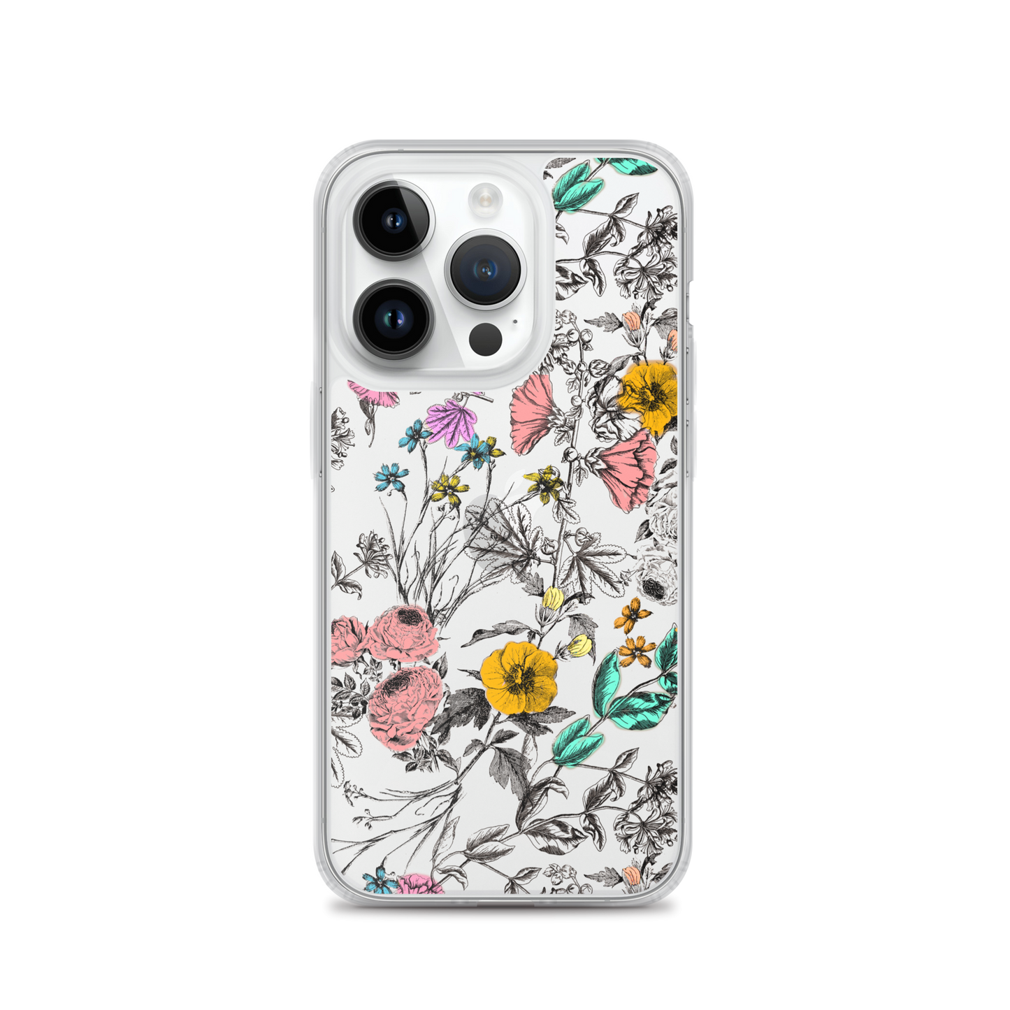 Vintage Floral Clear Case for iPhone®
