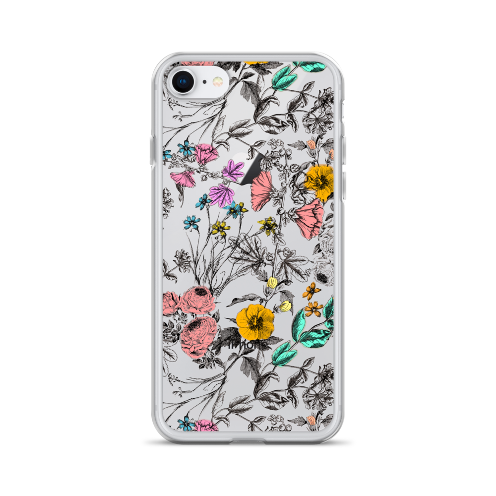 Vintage Floral Clear Case for iPhone®