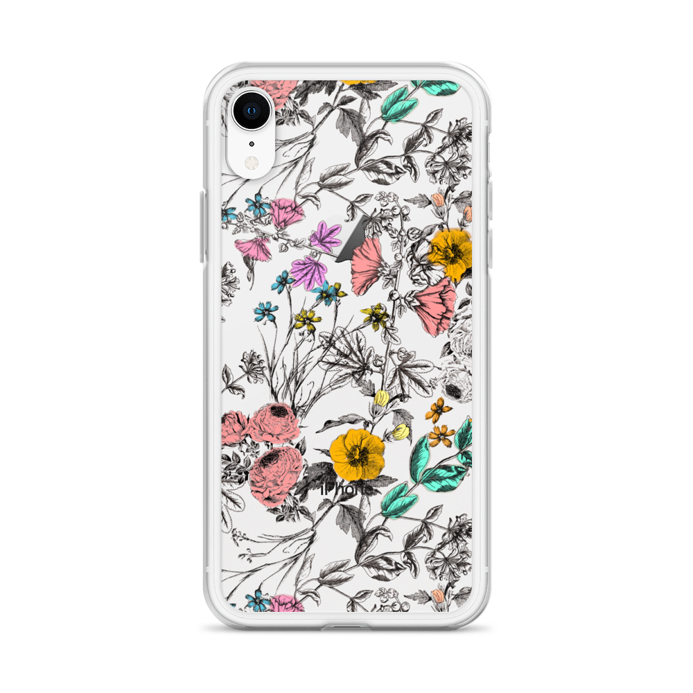 Vintage Floral Clear Case for iPhone®