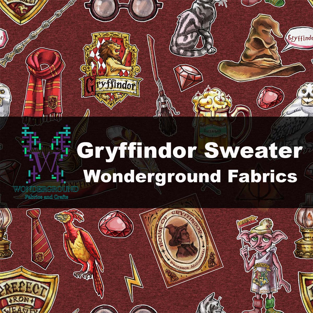 Gryffindor Sweater- PREORDER (Closes 1/2) - Delivery Date (End of February/Beginning March)