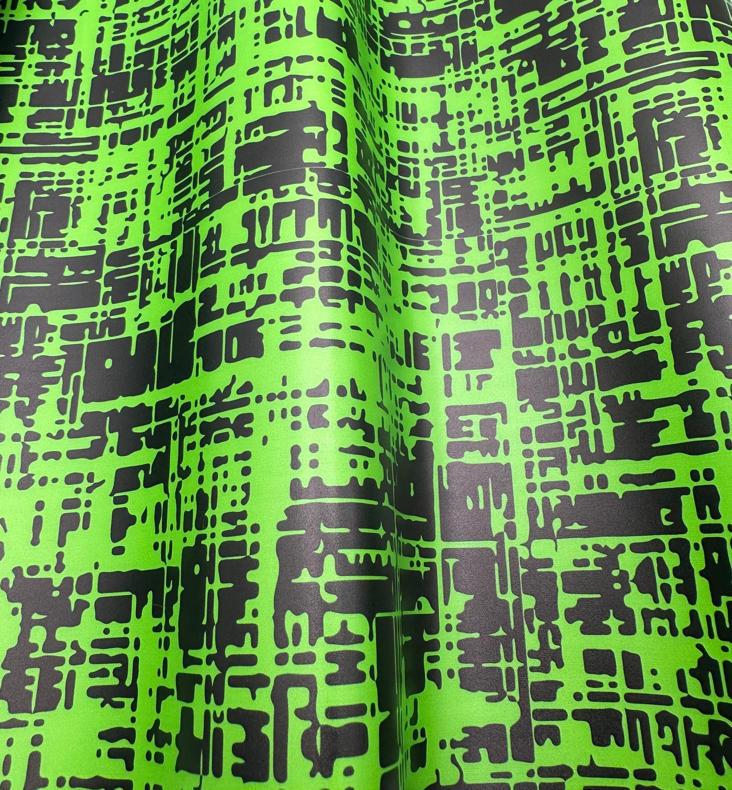 Lime Grunge Frosted Jelly Print Vinyl